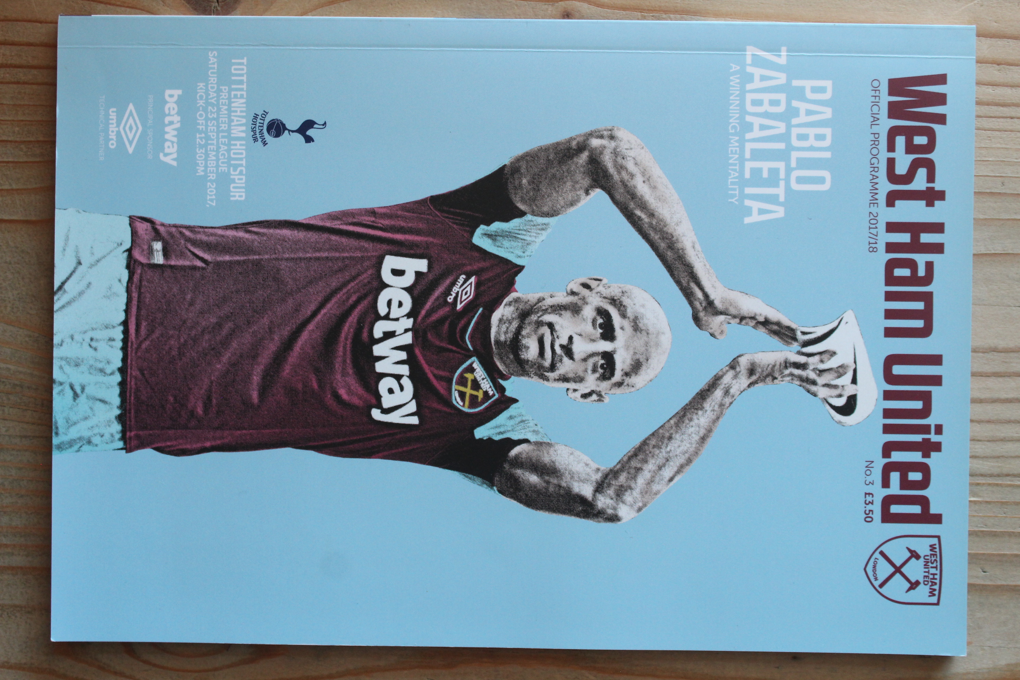 West Ham United FC v Tottenham Hotspur FC