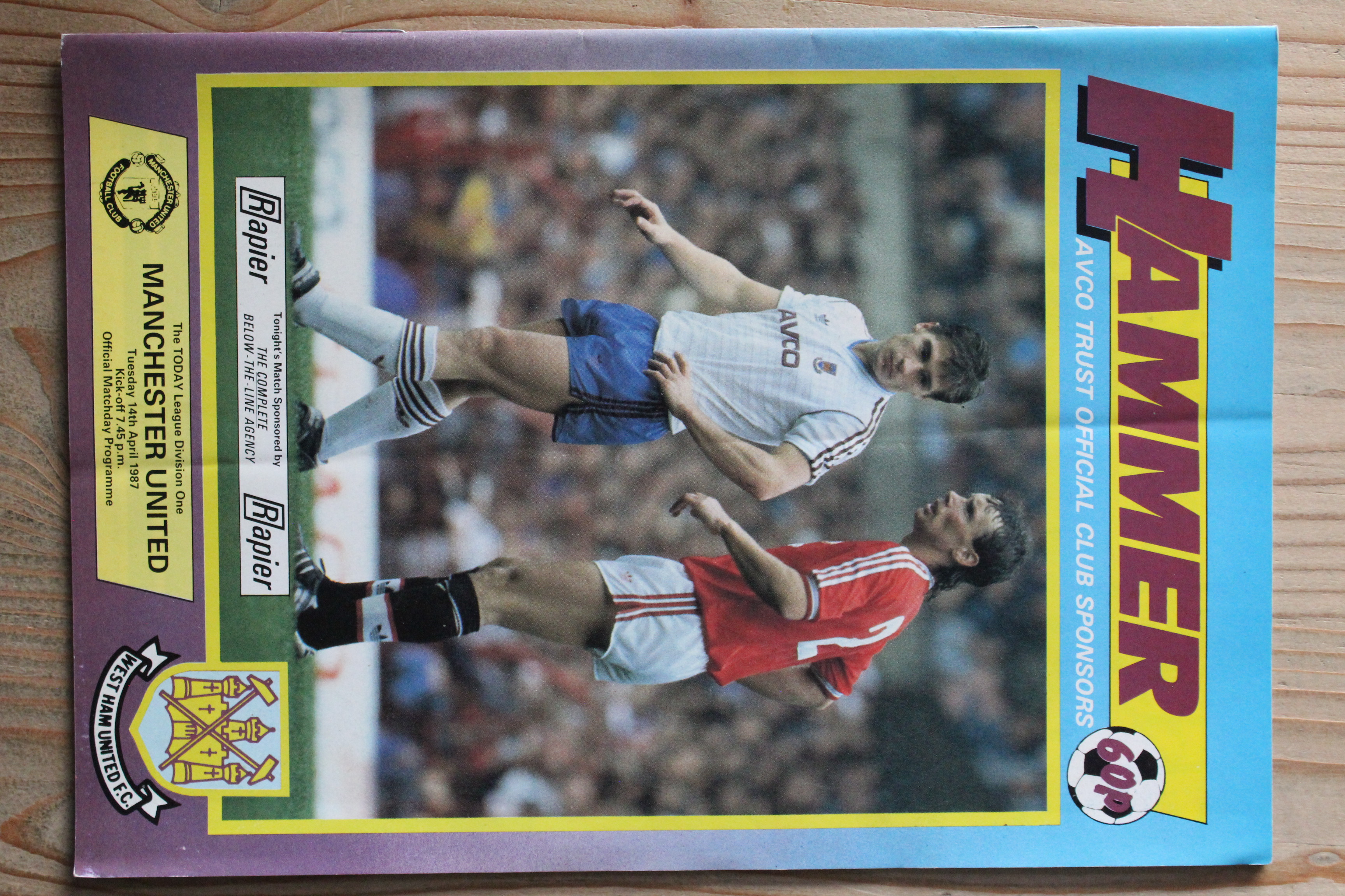 West Ham United FC v Manchester United FC