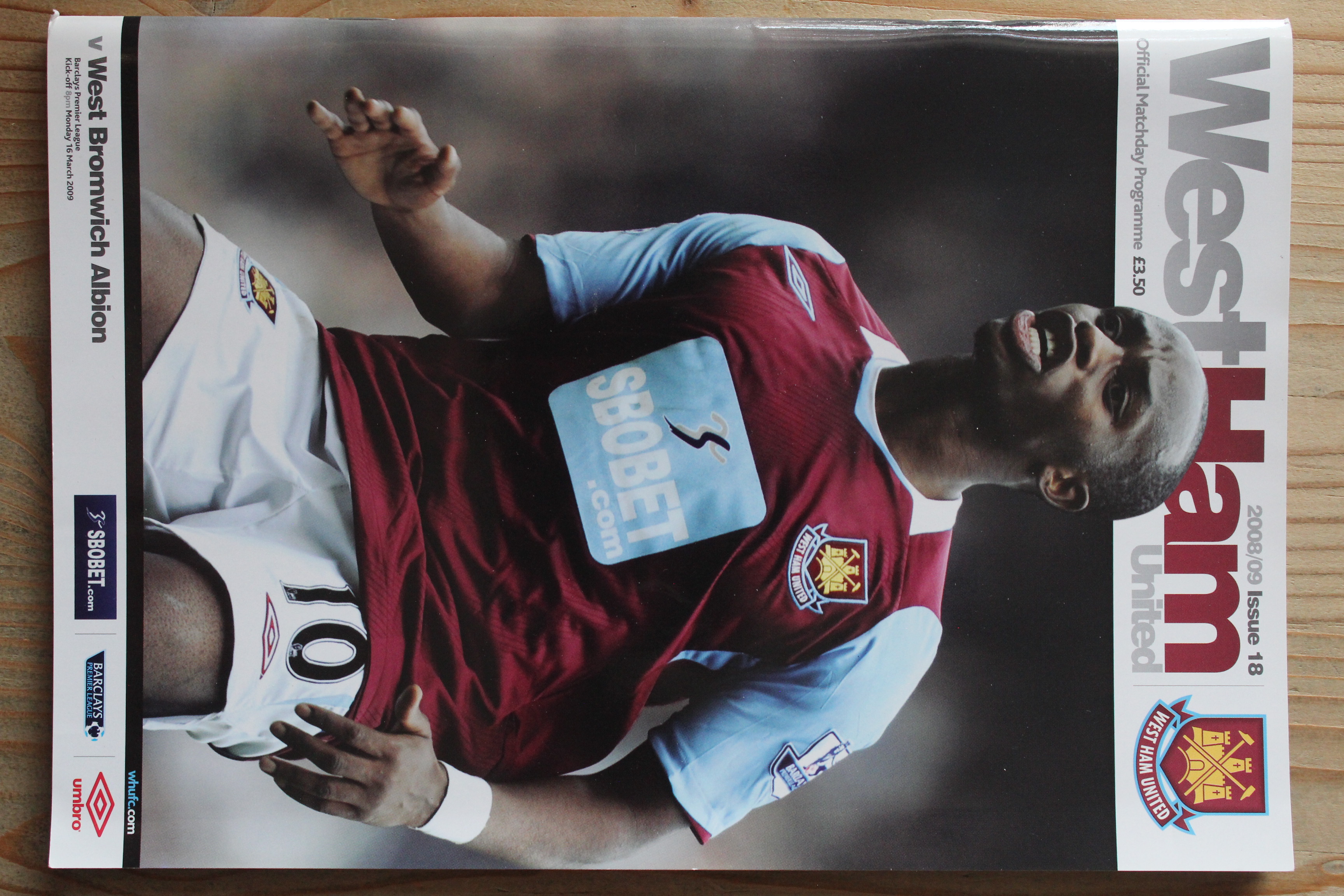 West Ham United FC v West Bromwich Albion FC 