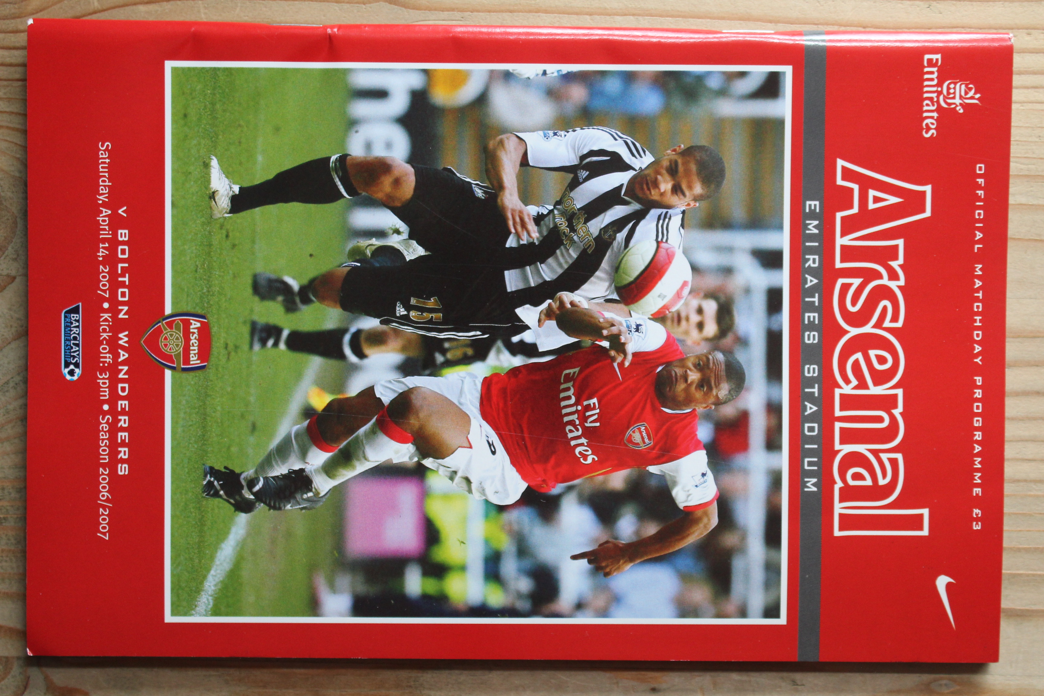 Arsenal FC v Bolton Wanderers FC