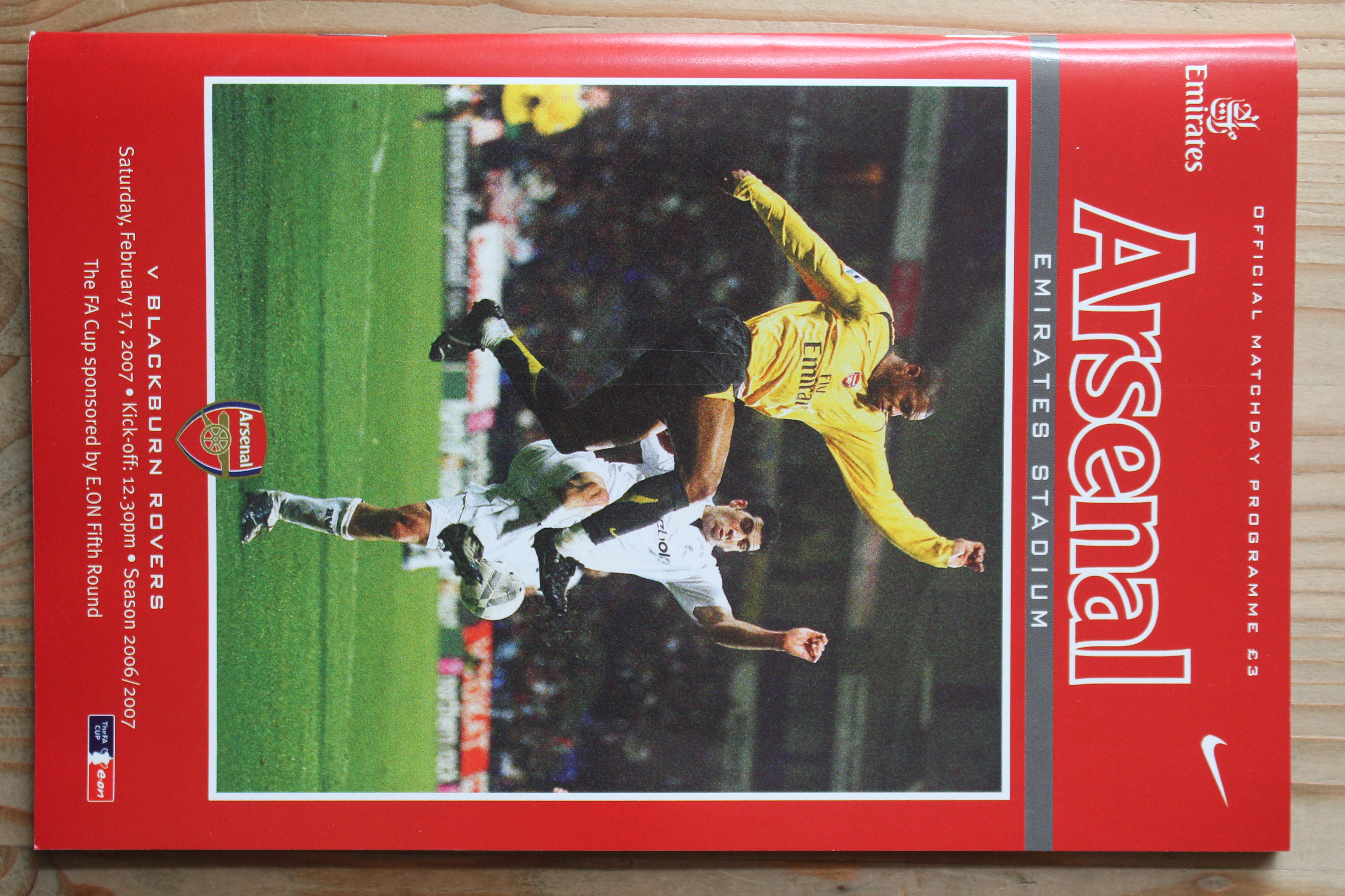 Arsenal FC v Blackburn Rovers FC