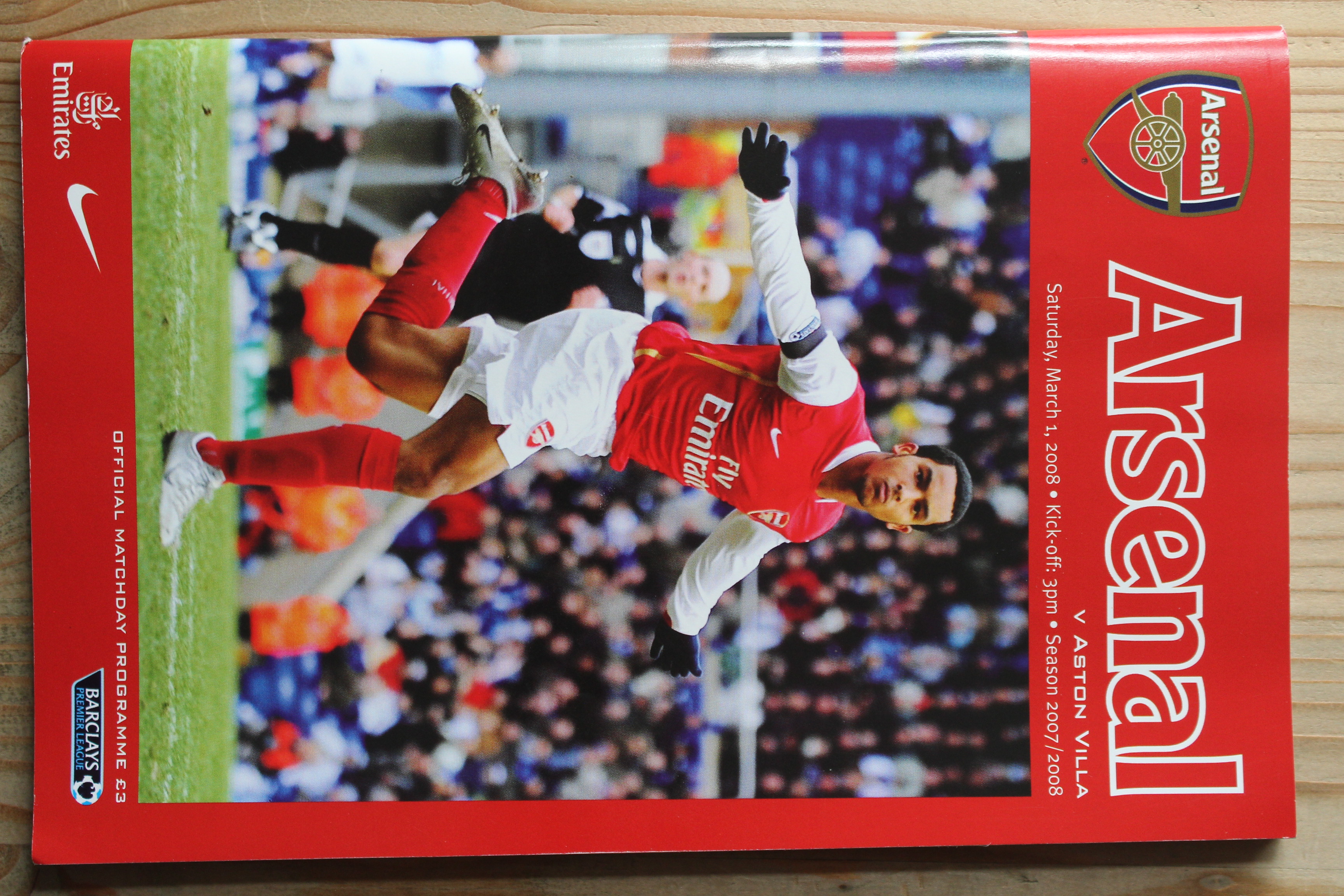 Arsenal FC v Aston Villa FC