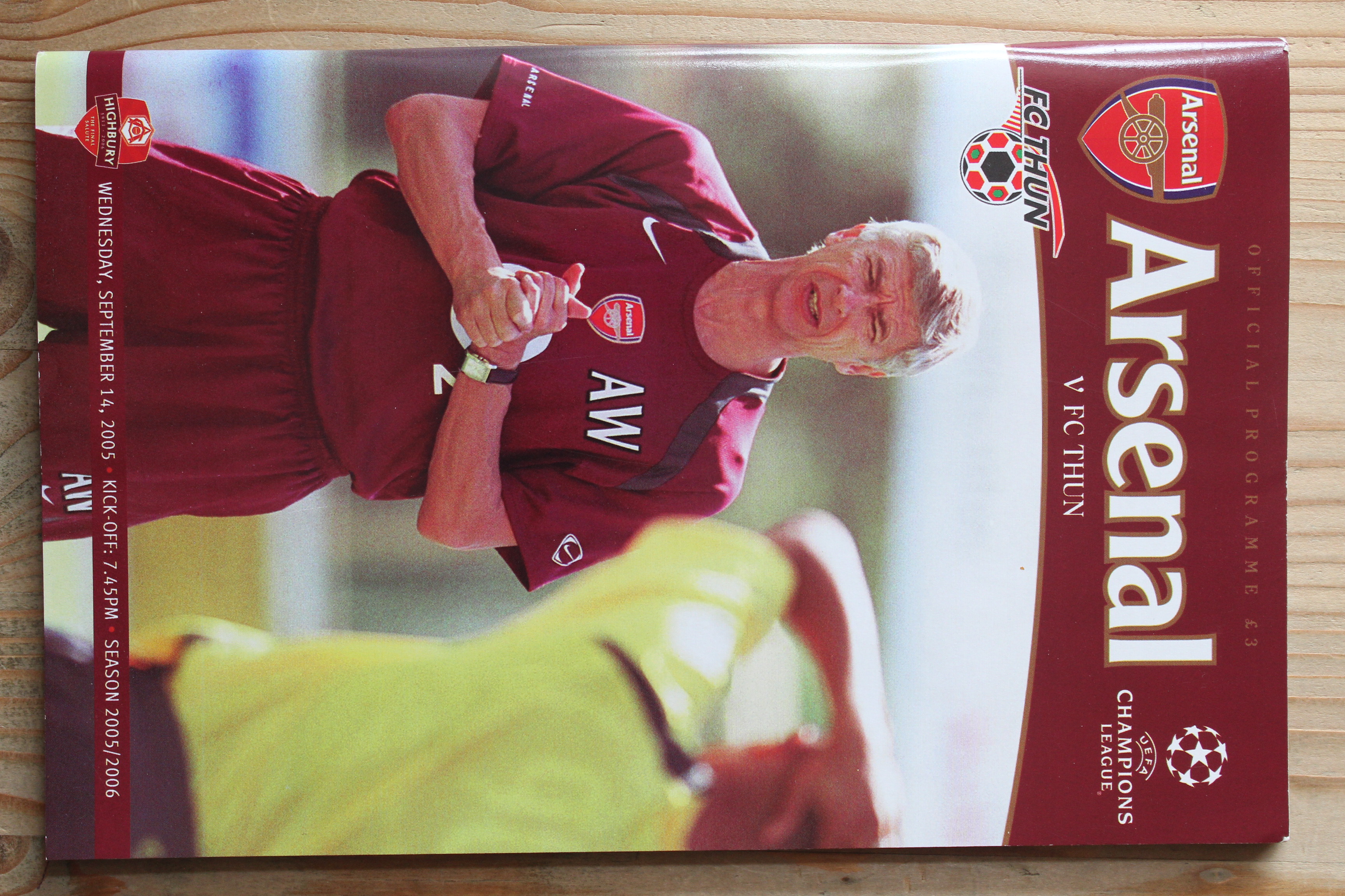 Arsenal FC v FC Thun