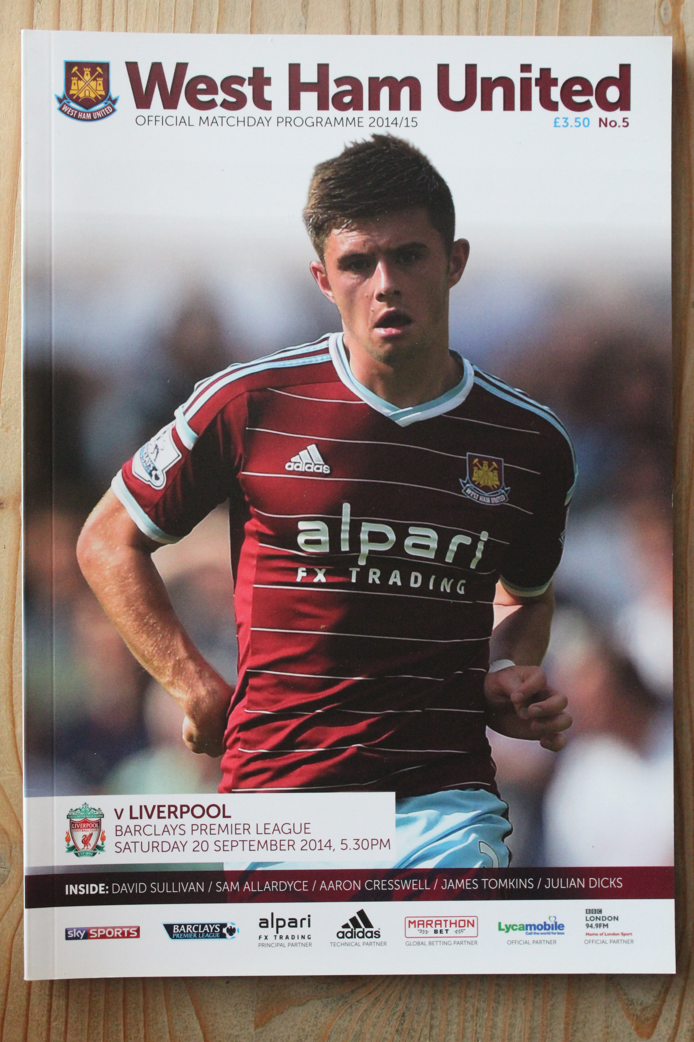 West Ham United FC v Liverpool FC