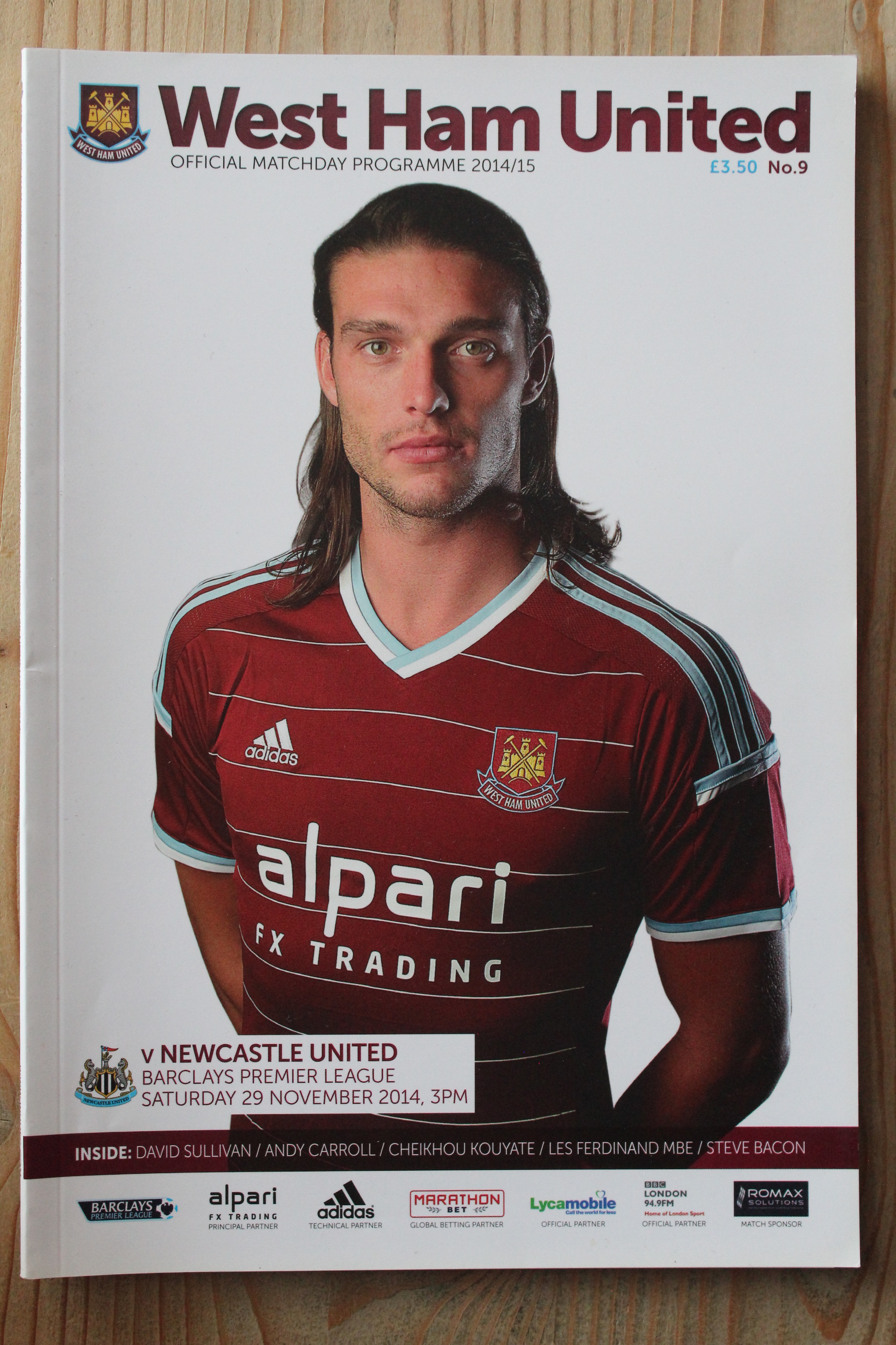 West Ham United FC v Newcastle United FC