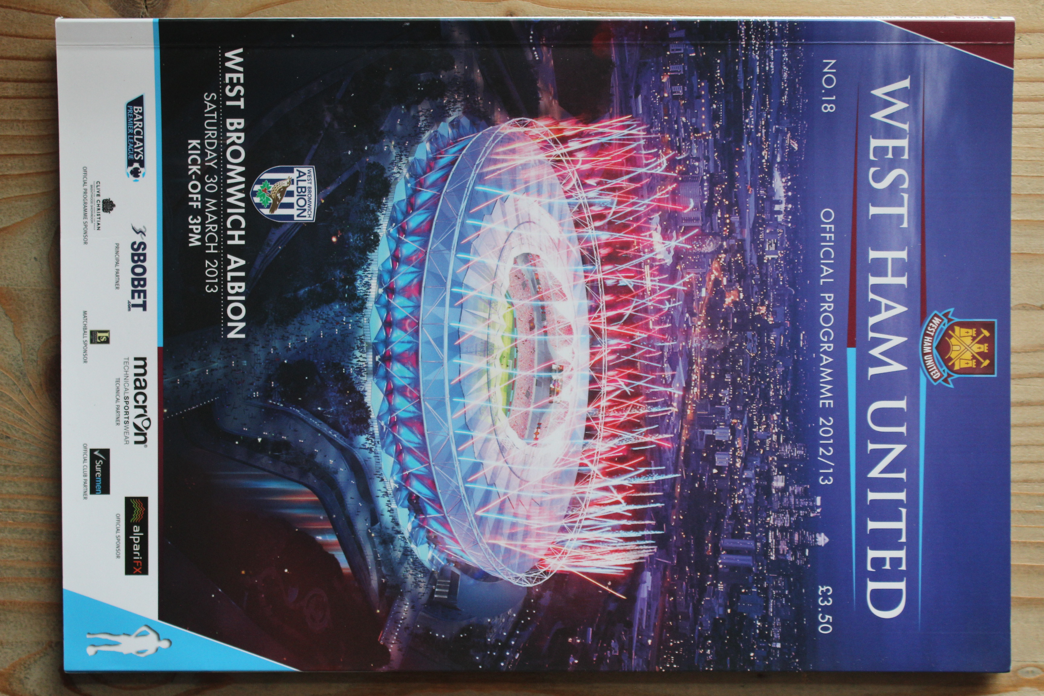West Ham United FC v West Bromwich Albion FC 