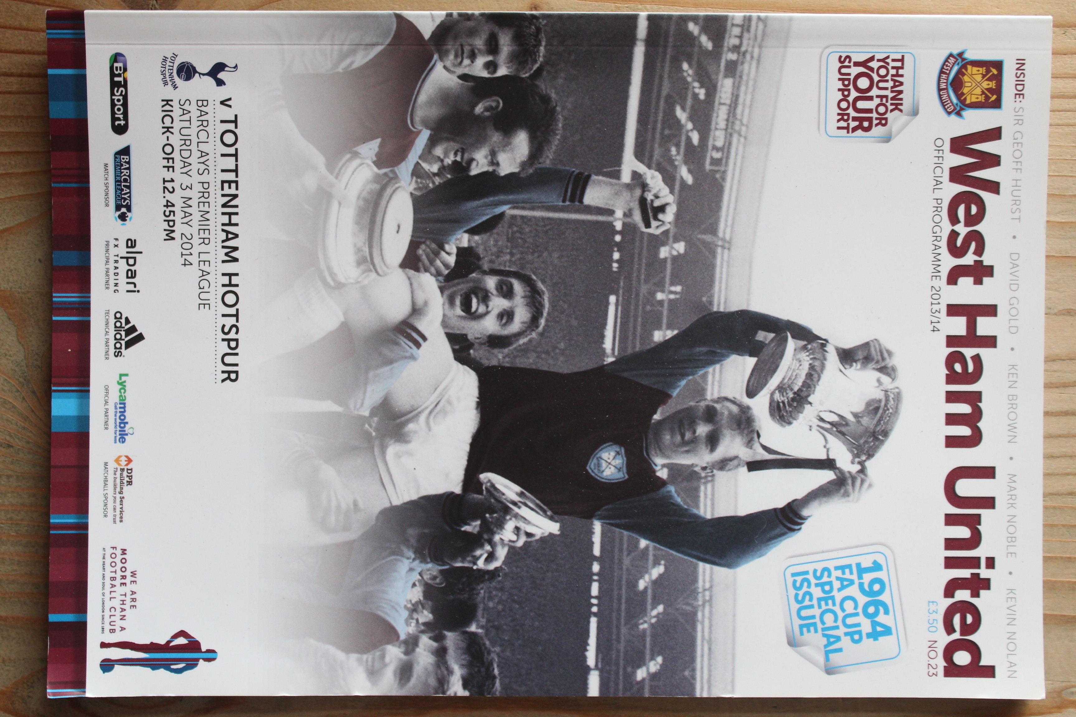 West Ham United FC v Tottenham Hotspur FC