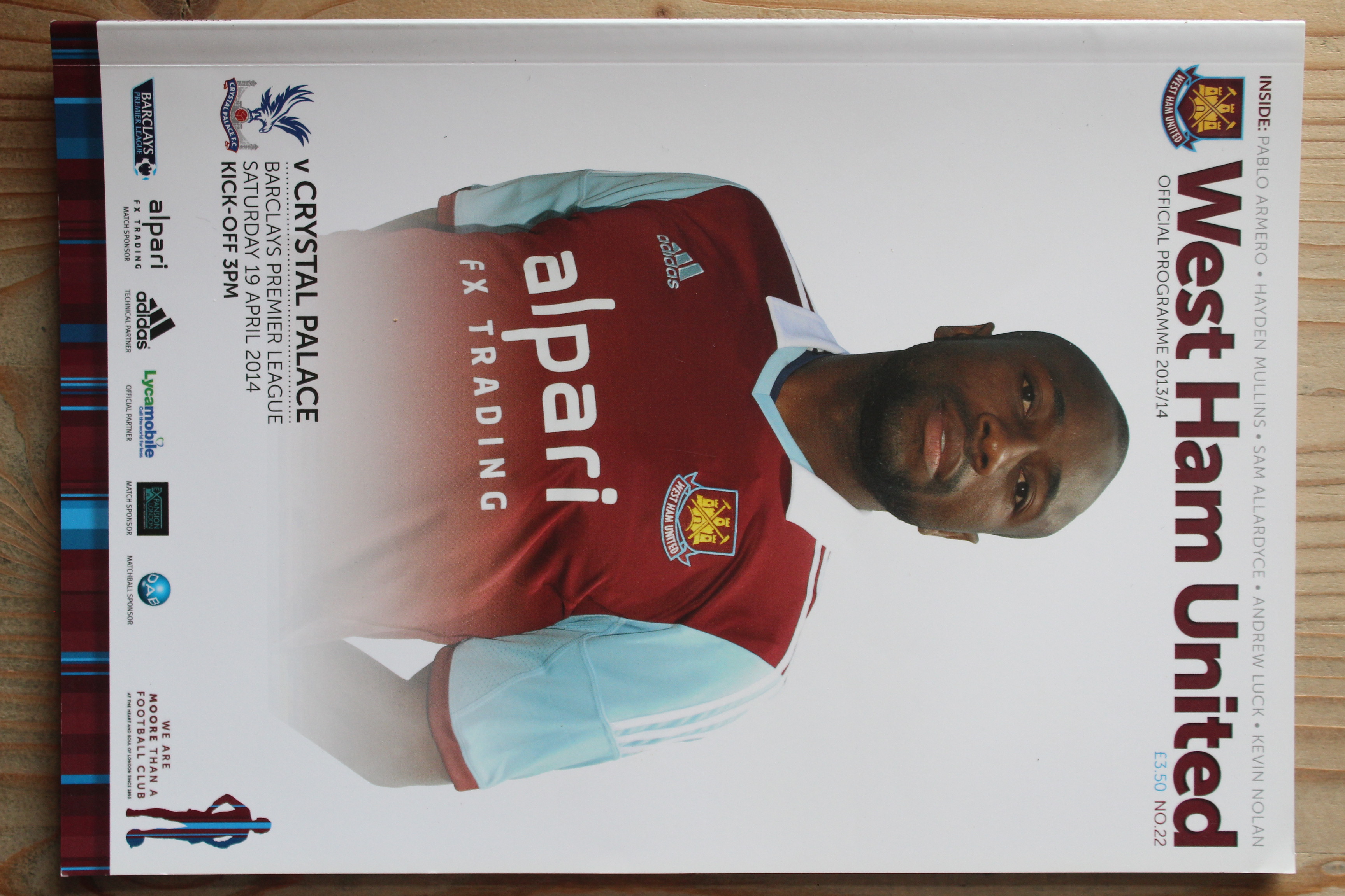 West Ham United FC v Crystal Palace FC