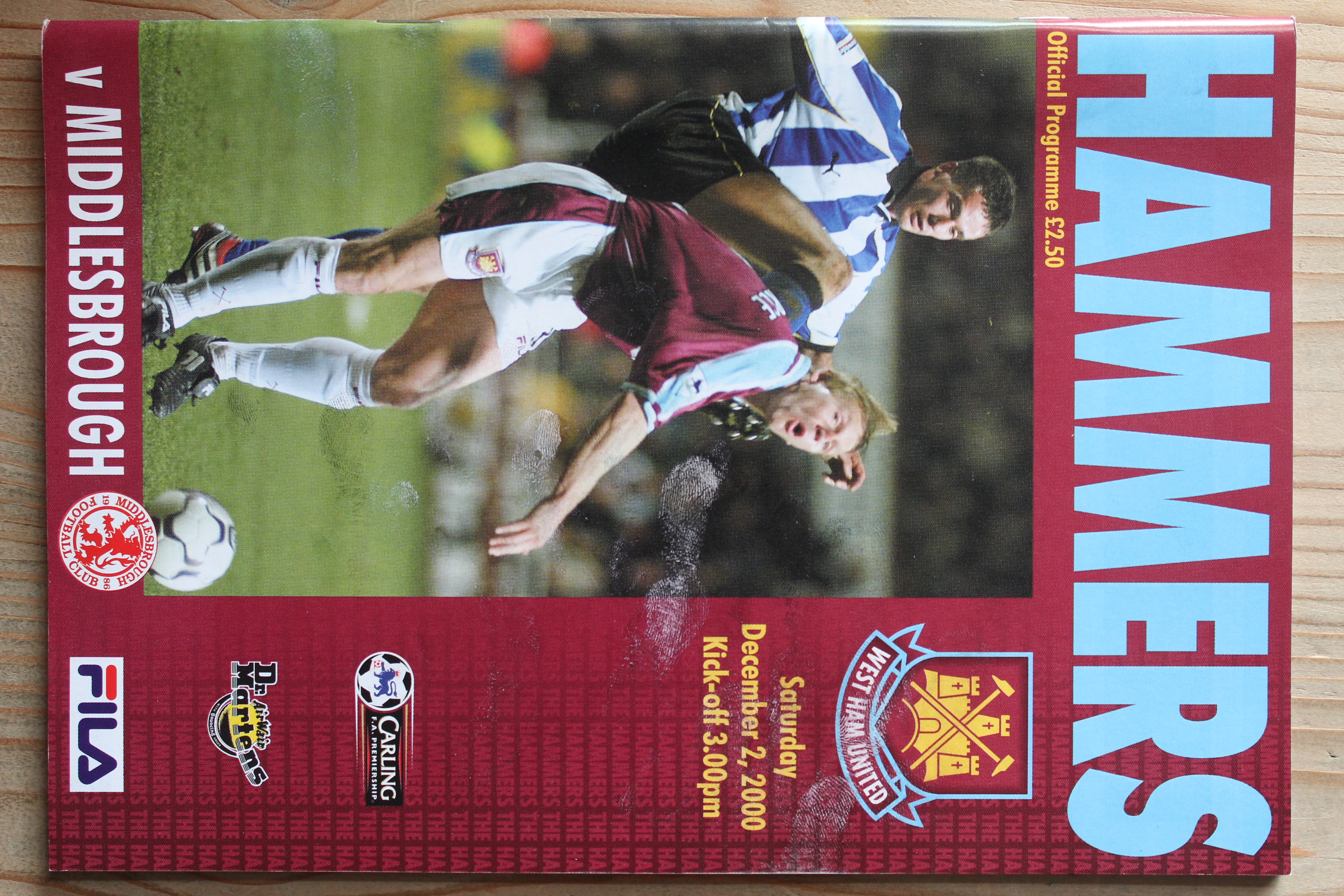 West Ham United FC v Middlesbrough FC