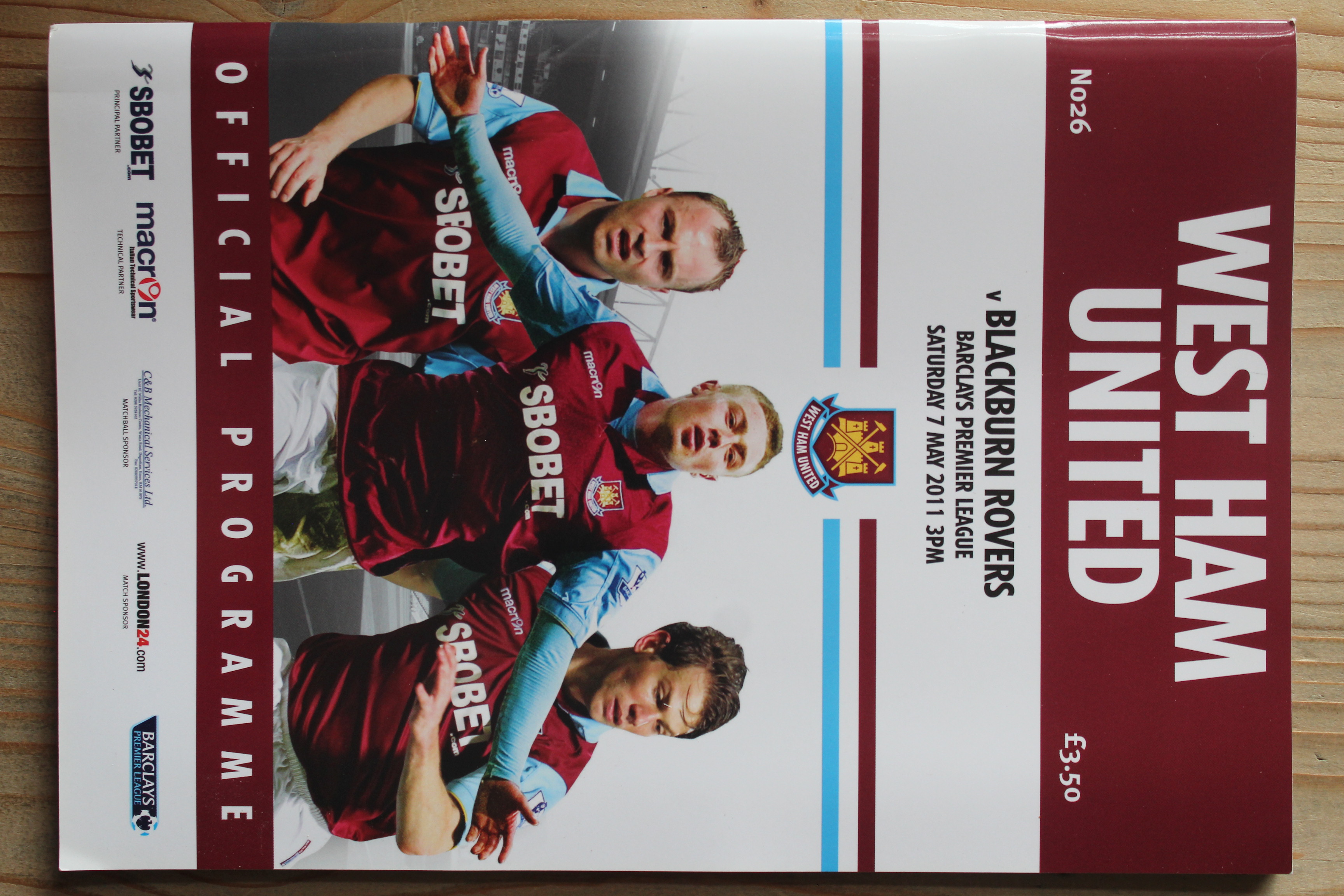West Ham United FC v Blackburn Rovers FC