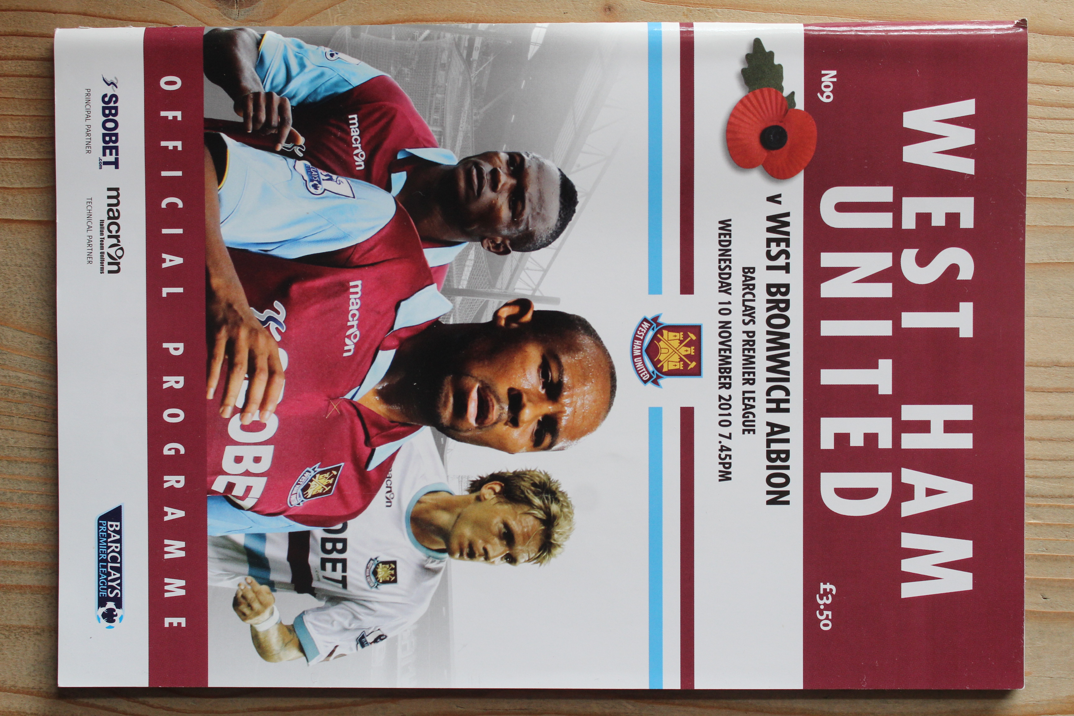 West Ham United FC v West Bromwich Albion FC 