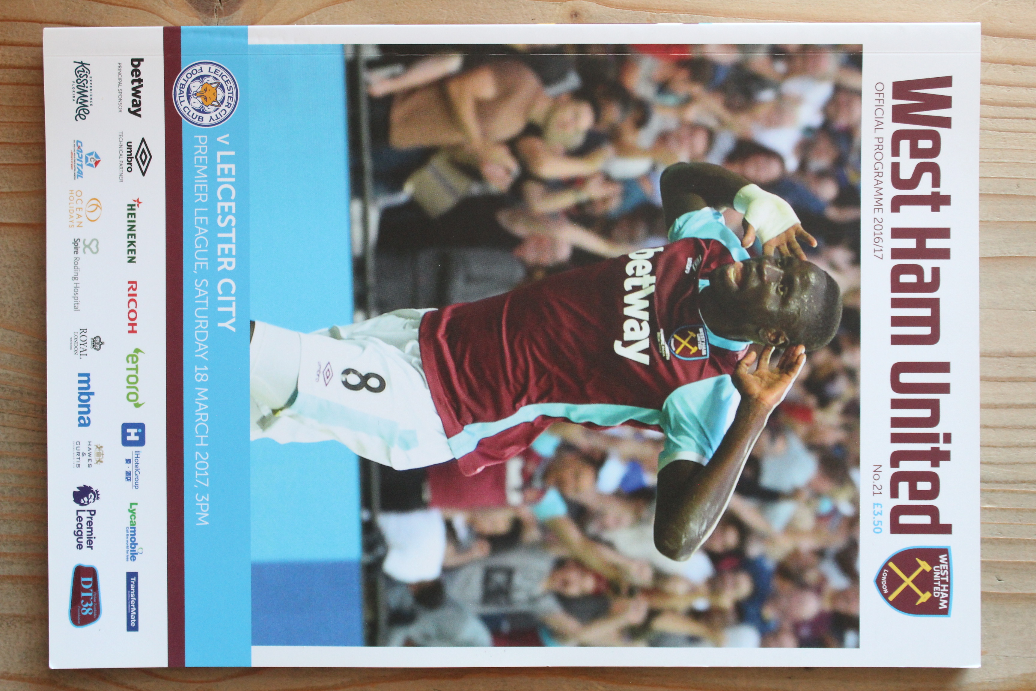 West Ham United FC v Leicester City FC