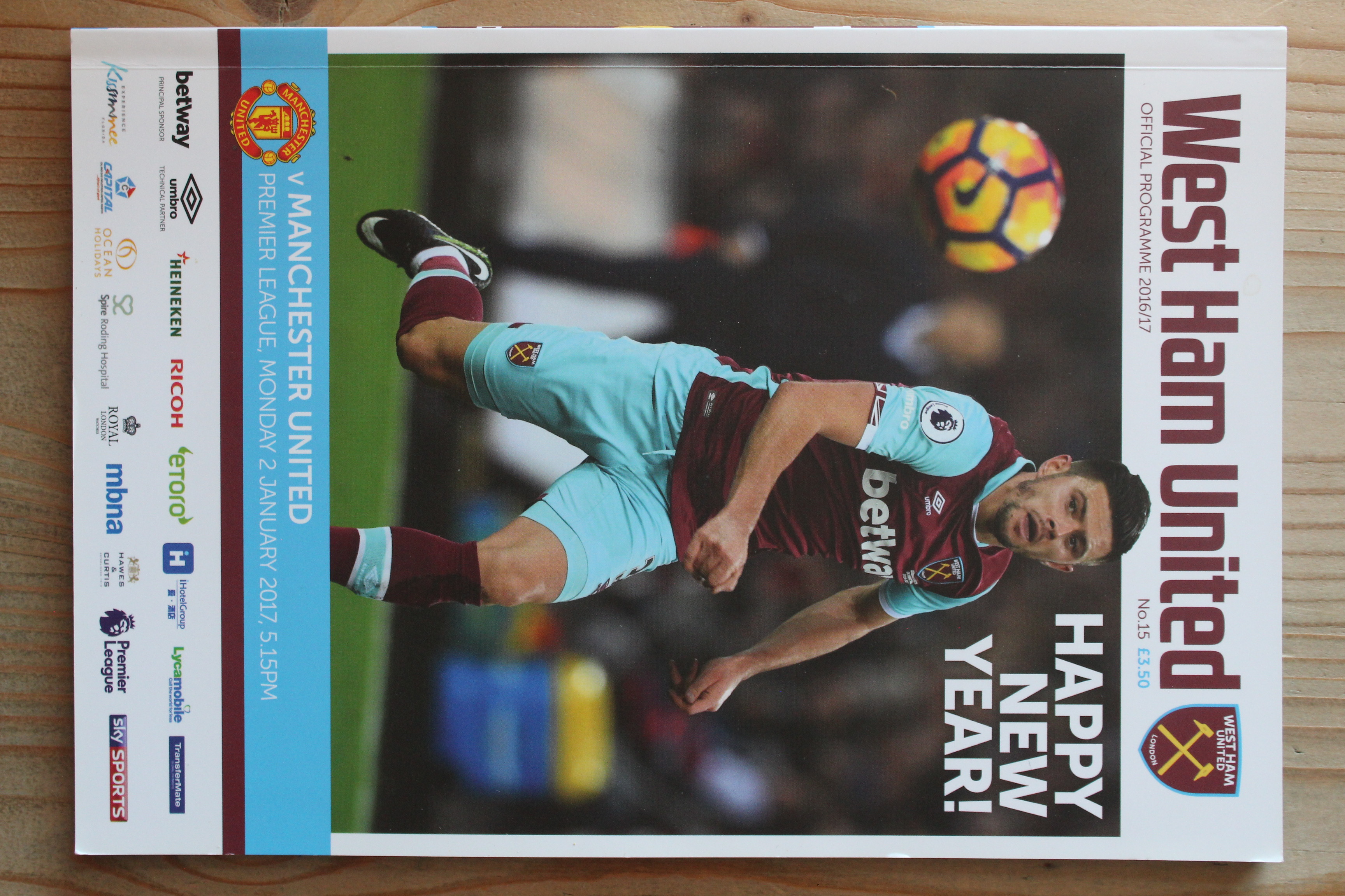 West Ham United FC v Manchester United FC