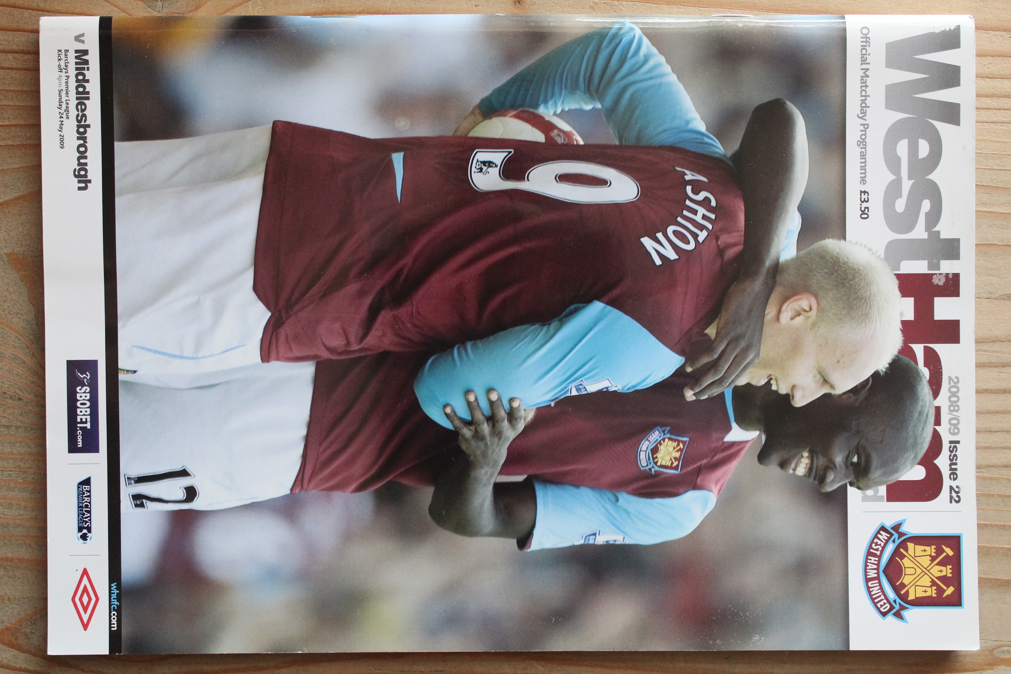 West Ham United FC v Middlesbrough FC