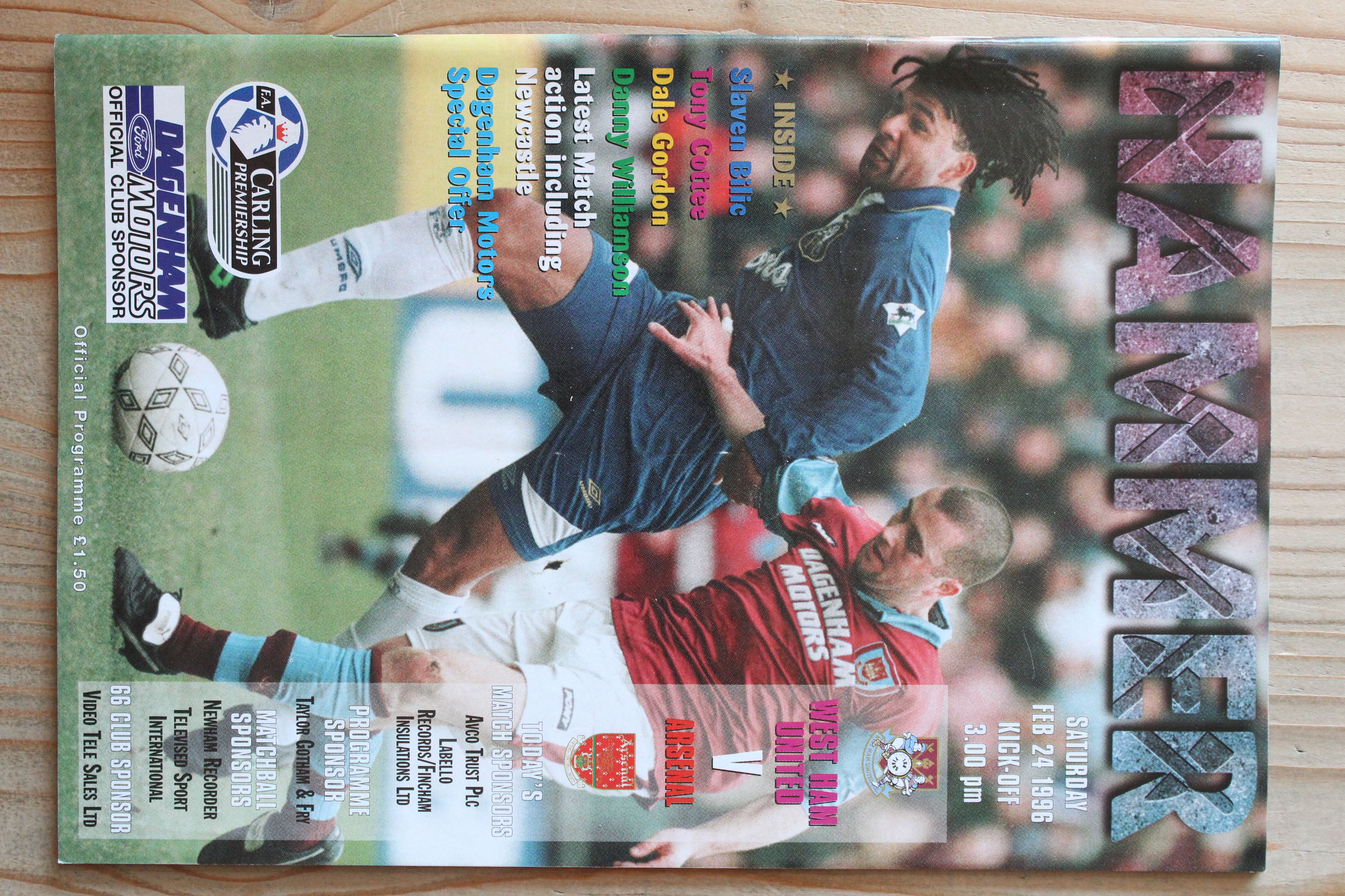 West Ham United FC v Arsenal FC