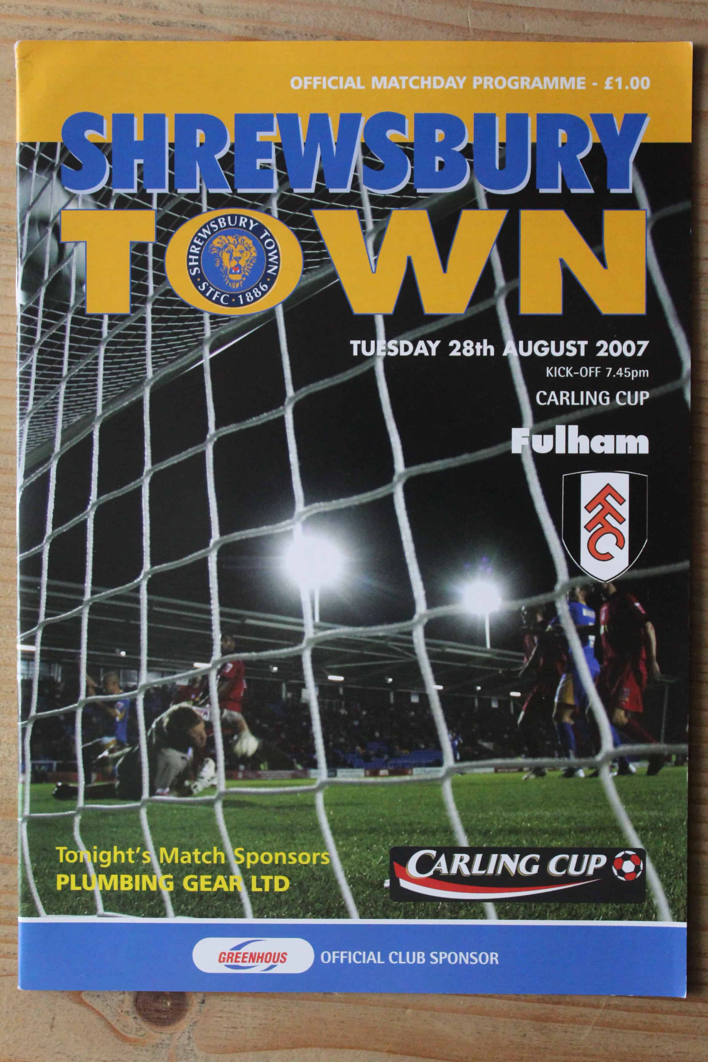 Shrewsbury Town FC v Fulham FC