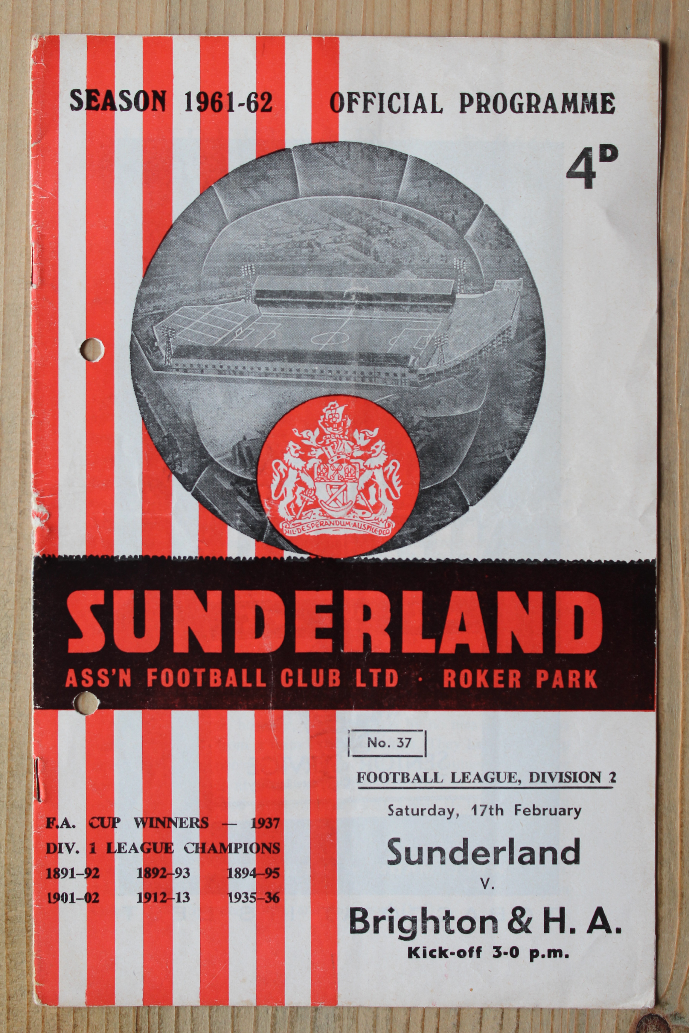Sunderland FC v Brighton & Hove Albion FC