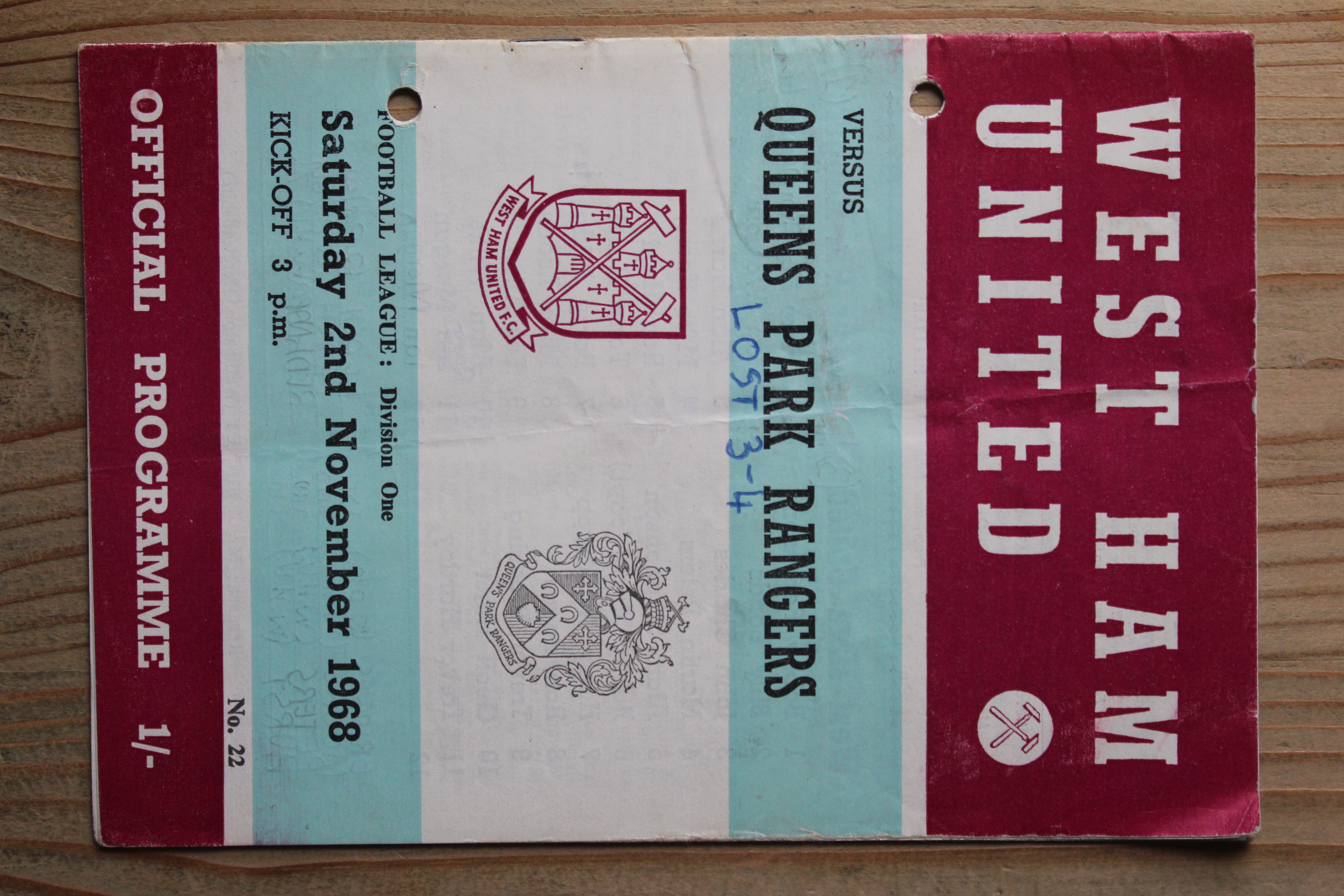 West Ham United FC v Queens Park Rangers FC