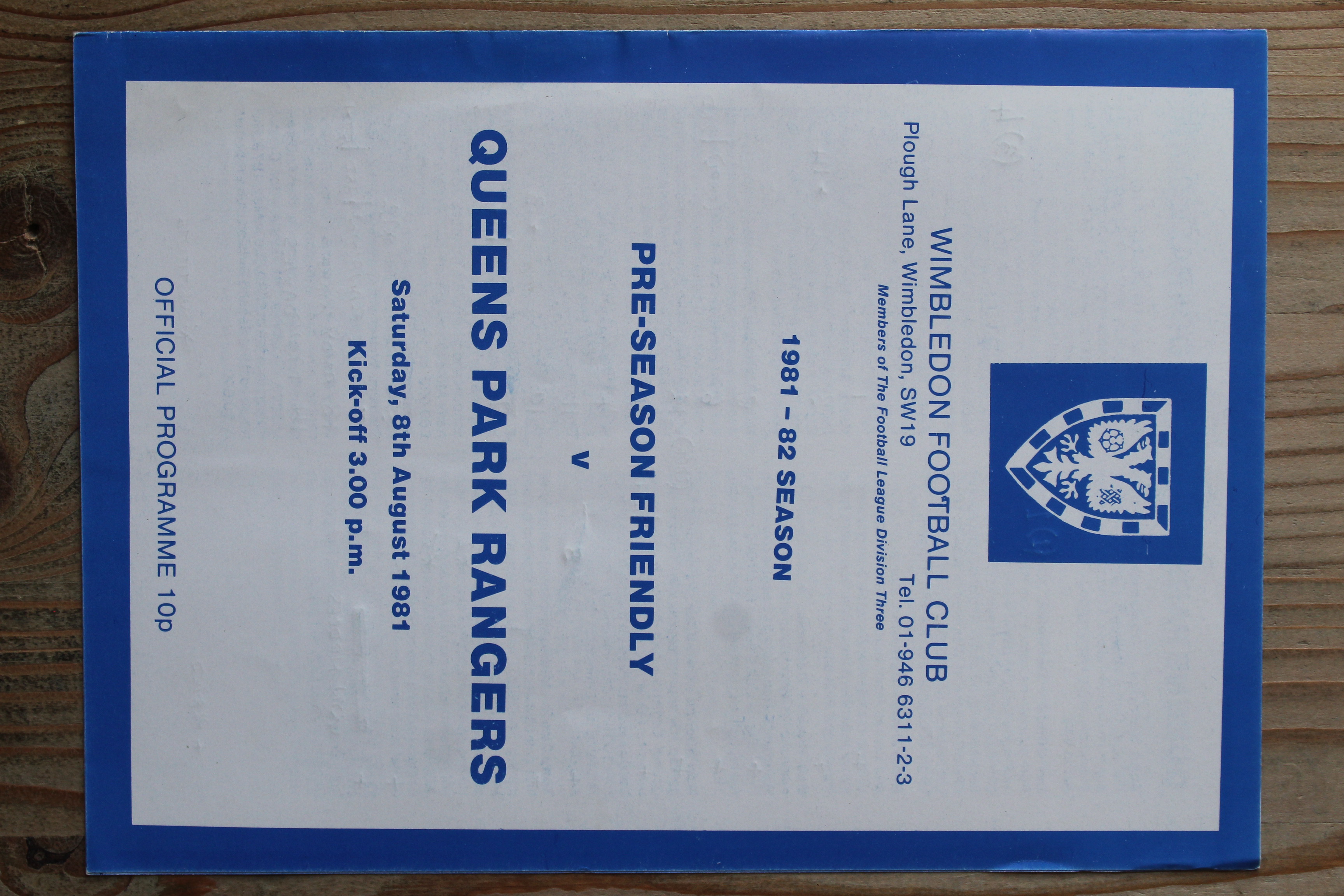 Wimbledon v Queens Park Rangers FC