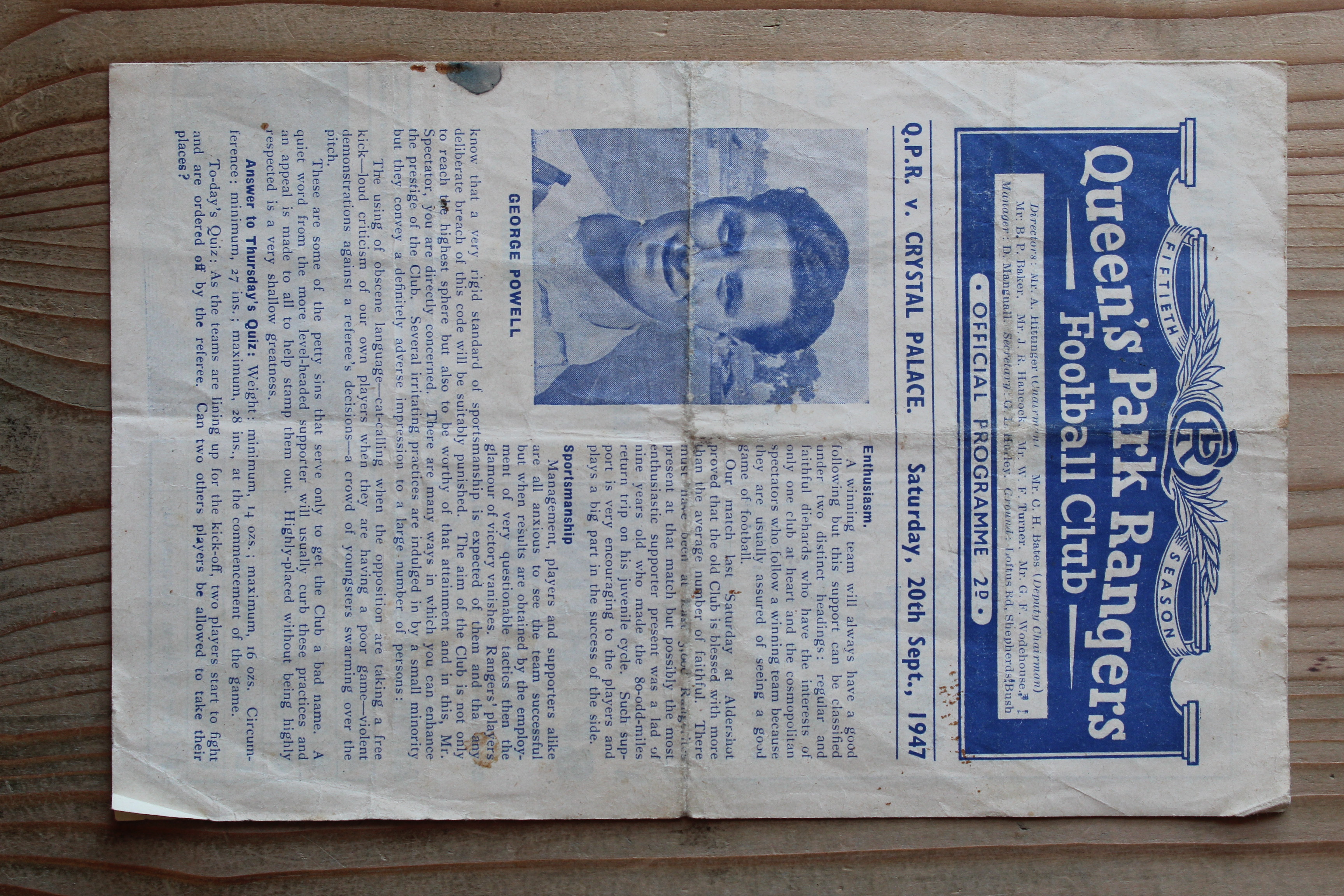 Queens Park Rangers FC v Crystal Palace FC