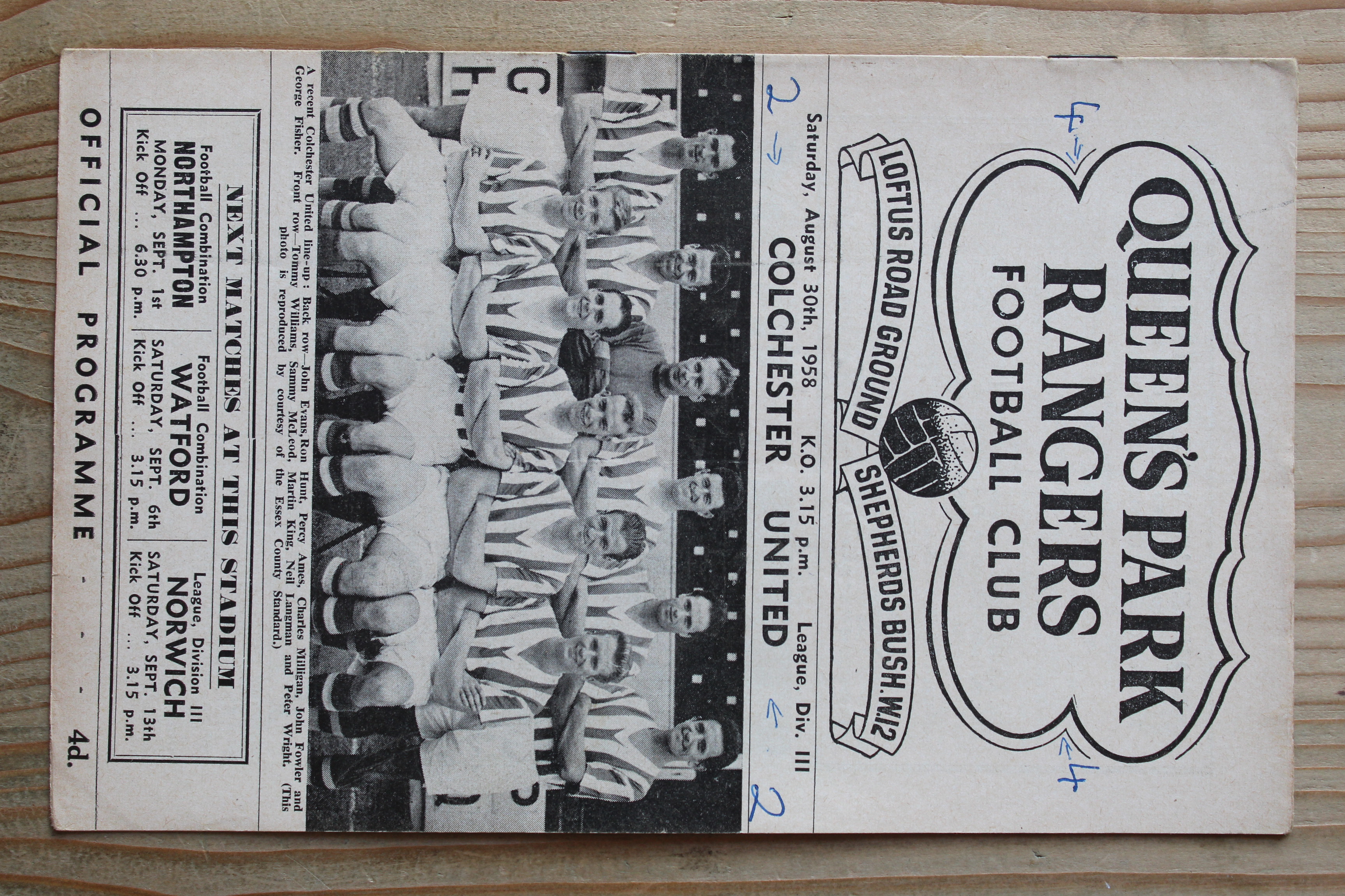 Queens Park Rangers FC v Colchester United FC
