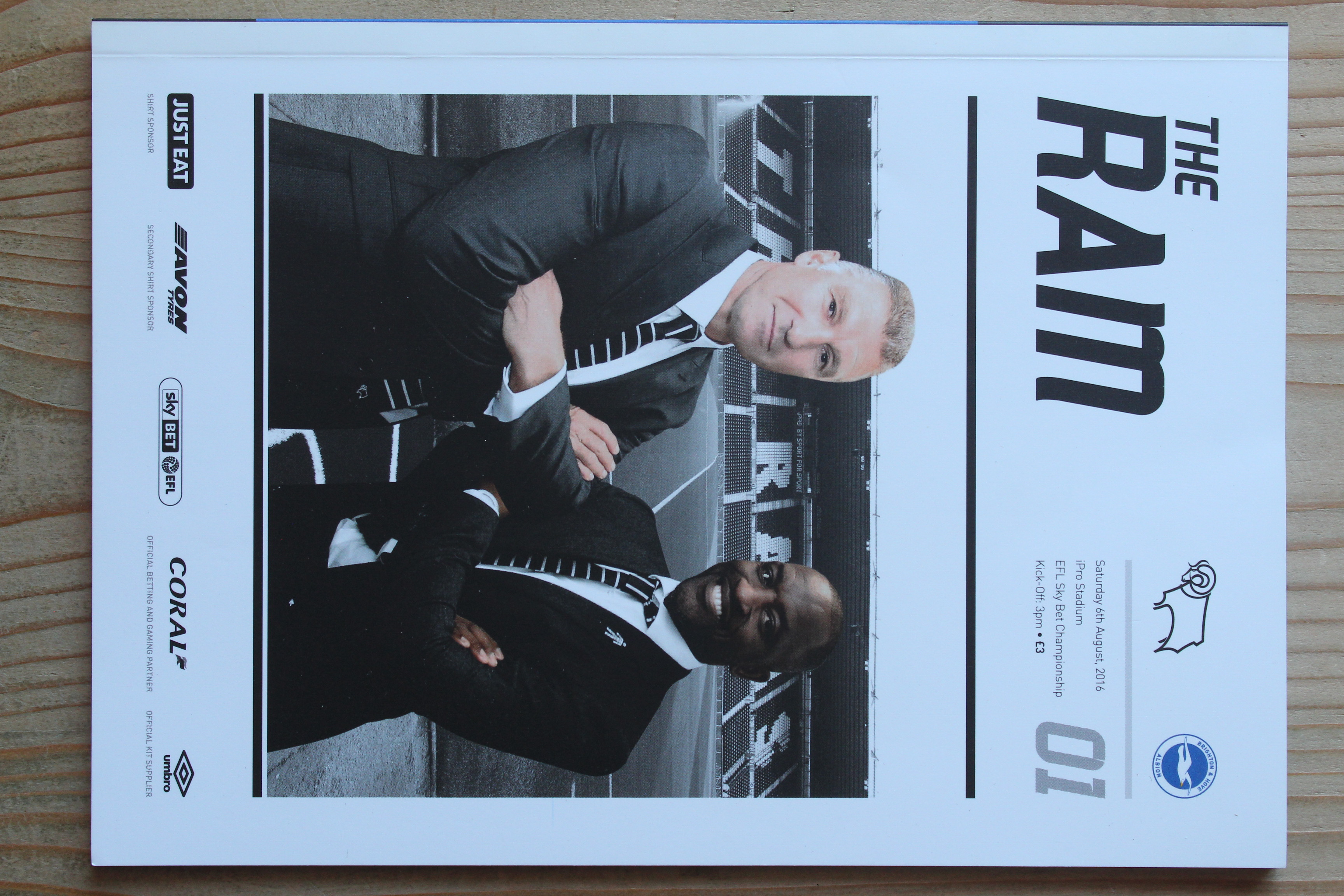 Derby County FC v Brighton & Hove Albion FC