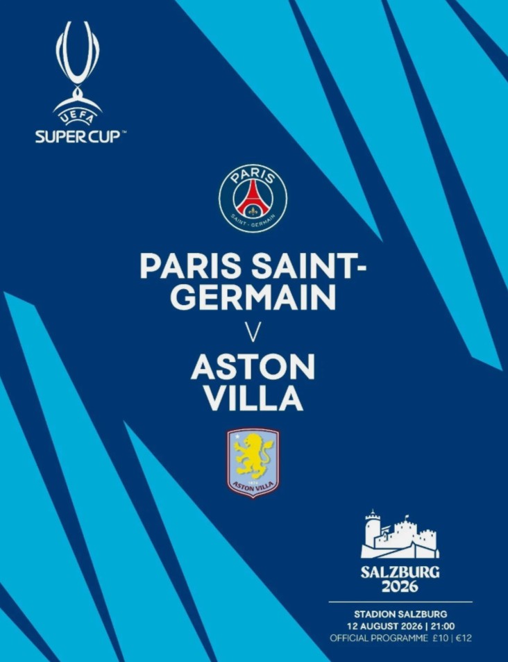 Paris St Germain (P.S.G) v Aston Villa FC(12/08/2026)