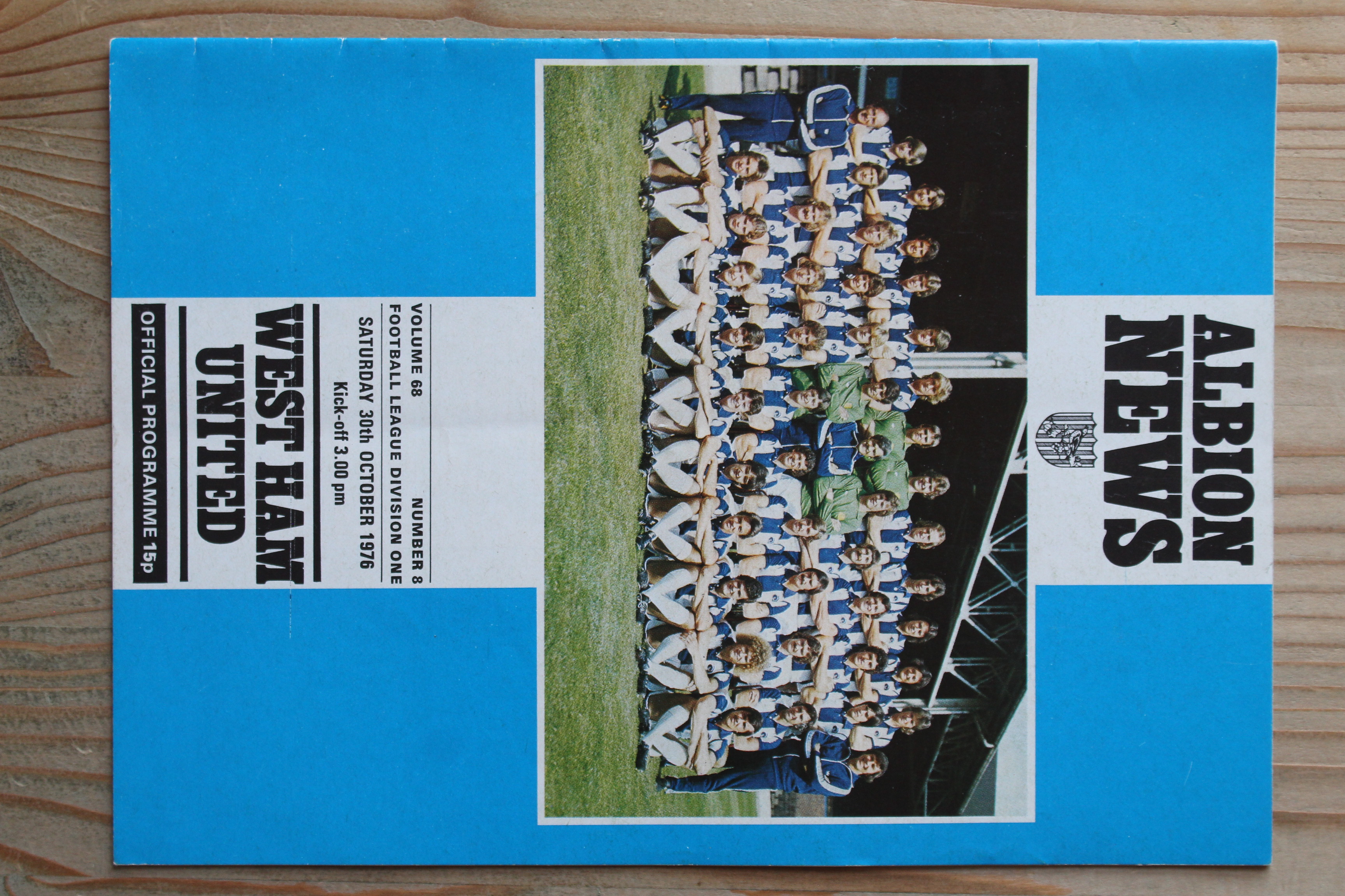 West Bromwich Albion FC  v West Ham United FC