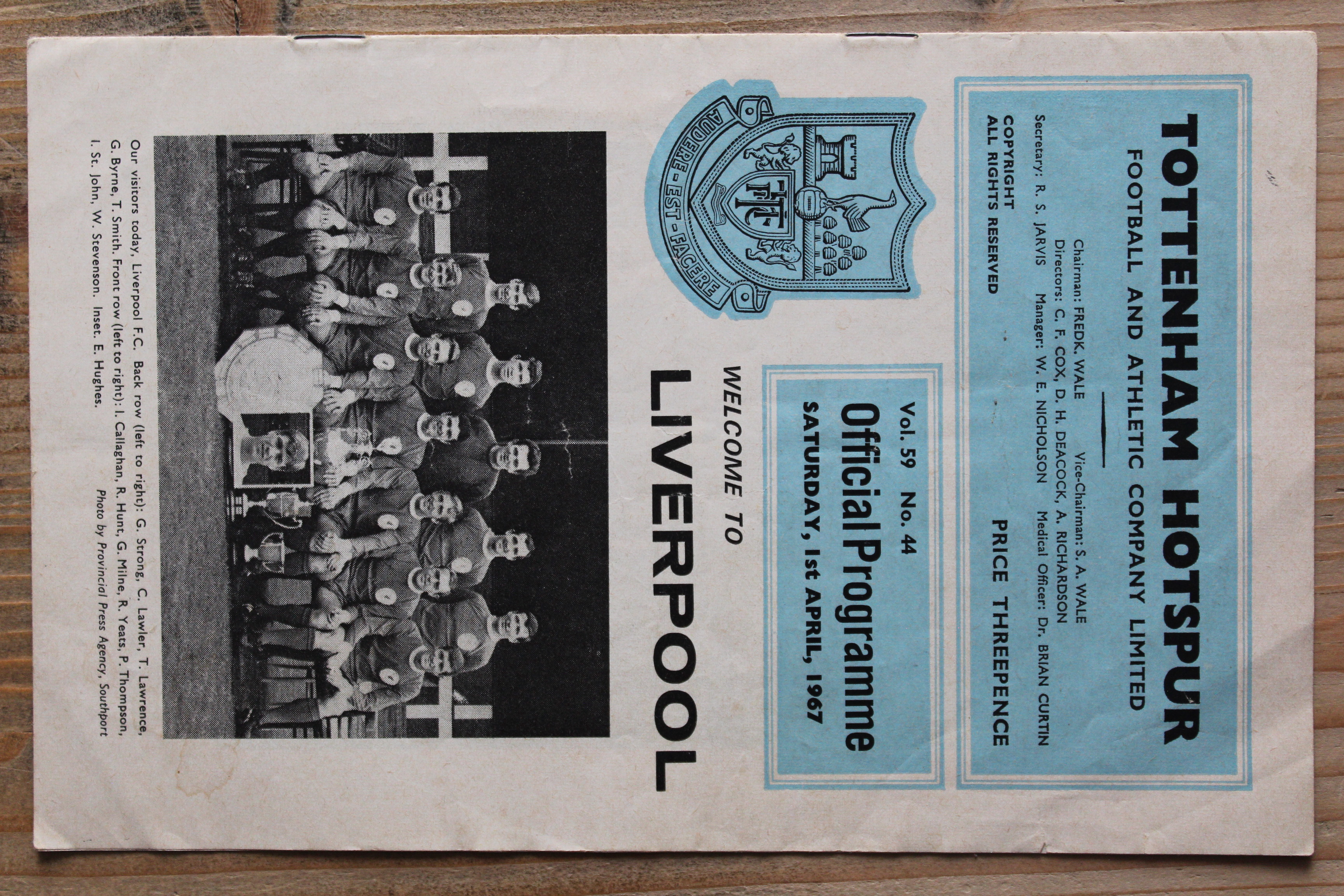 Tottenham Hotspur FC v Liverpool FC