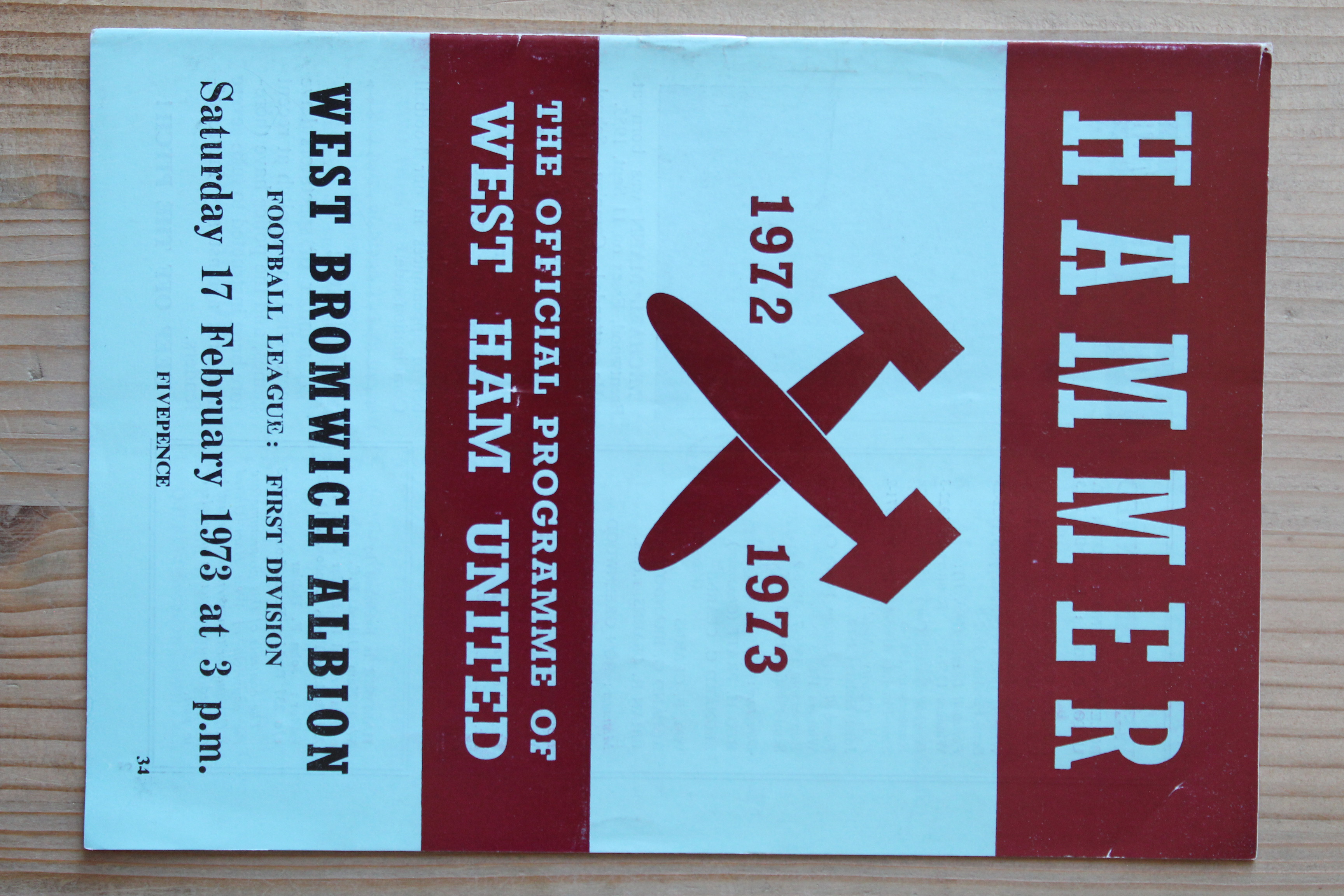 West Ham United FC v West Bromwich Albion FC 