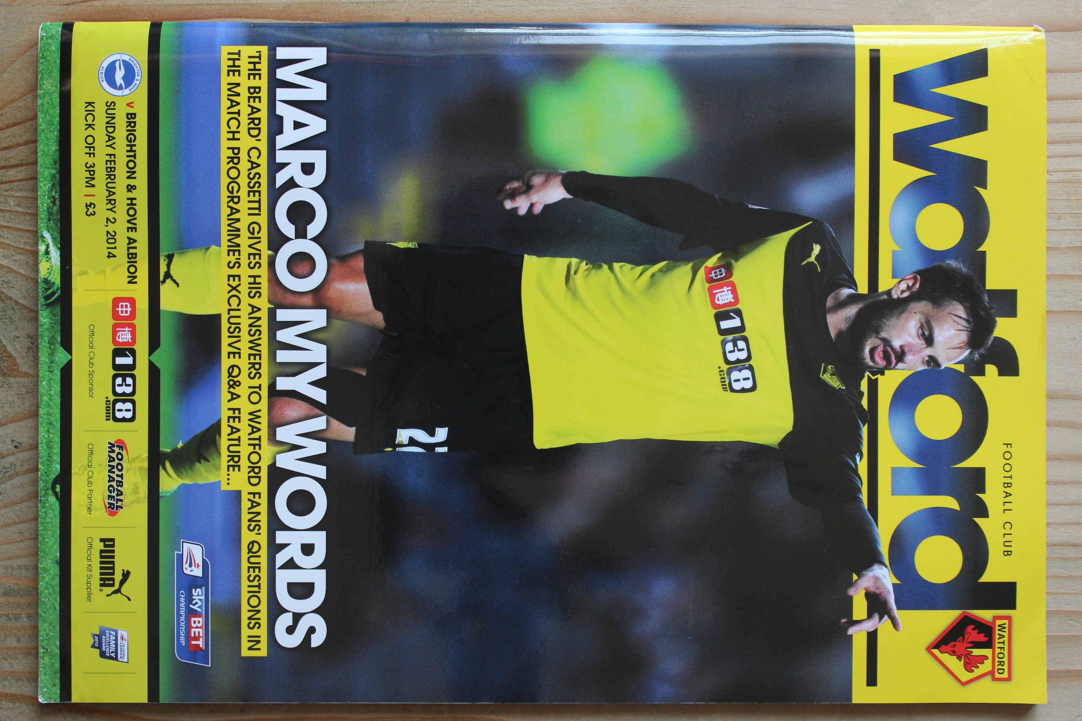 Watford FC v Brighton & Hove Albion FC