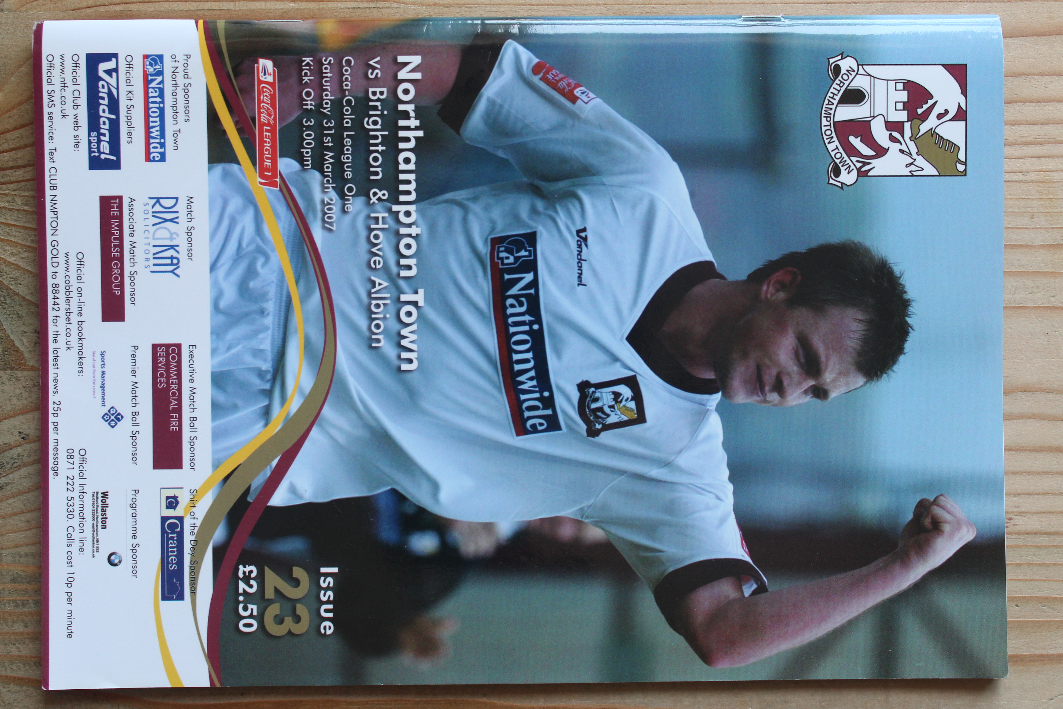 Northampton Town FC v Brighton & Hove Albion FC