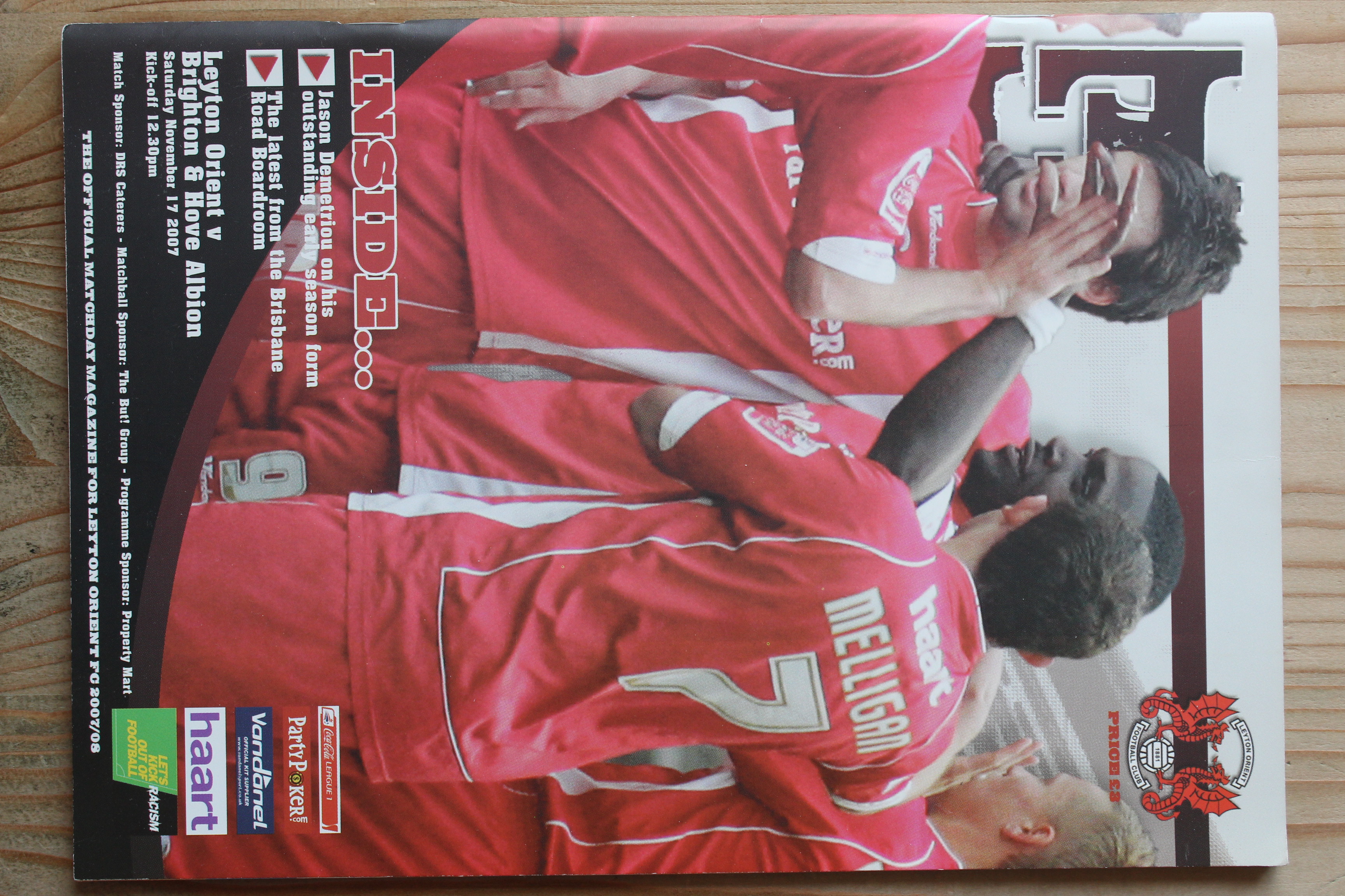 Leyton Orient FC v Brighton & Hove Albion FC