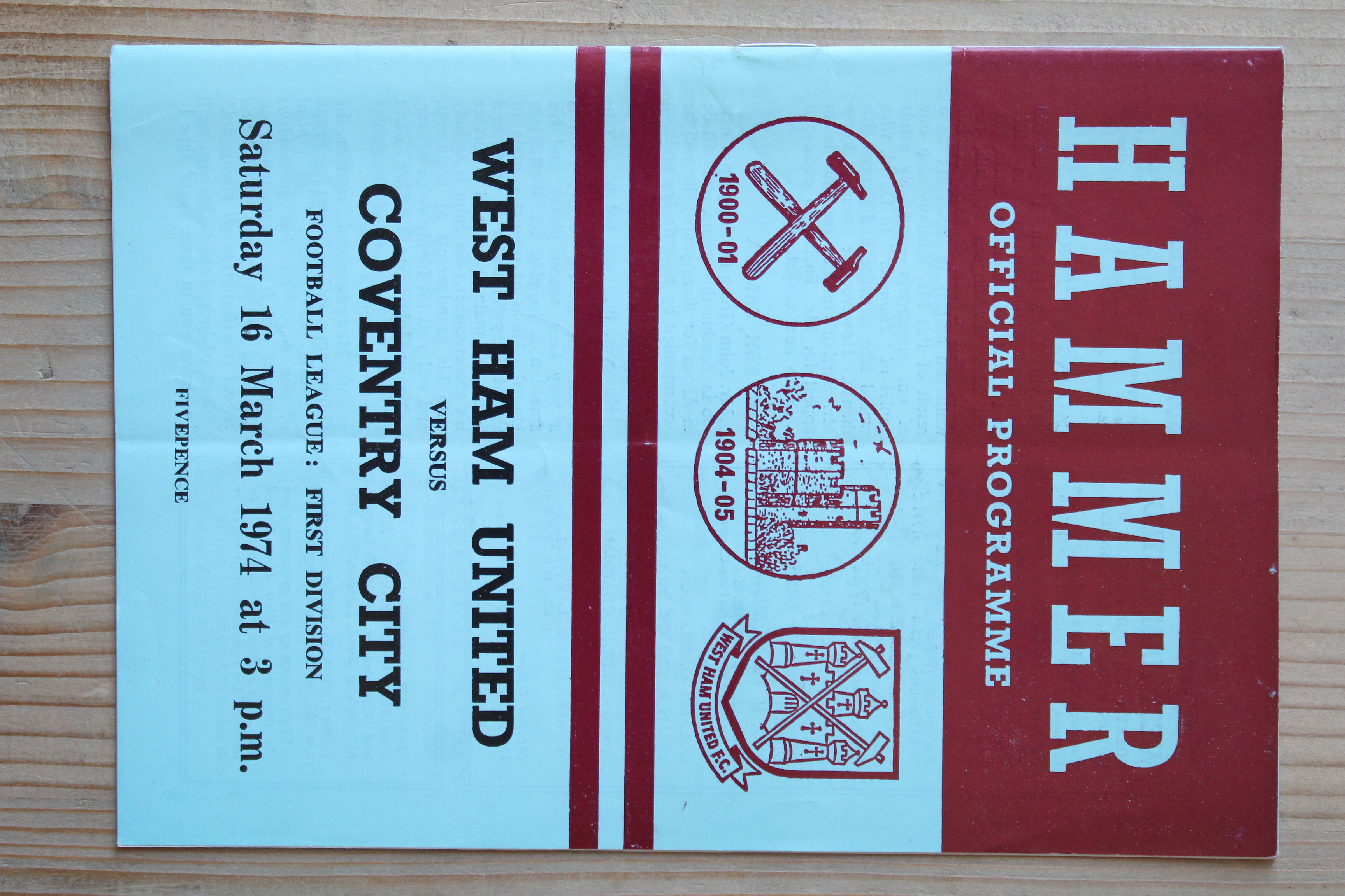 West Ham United FC v Coventry City FC
