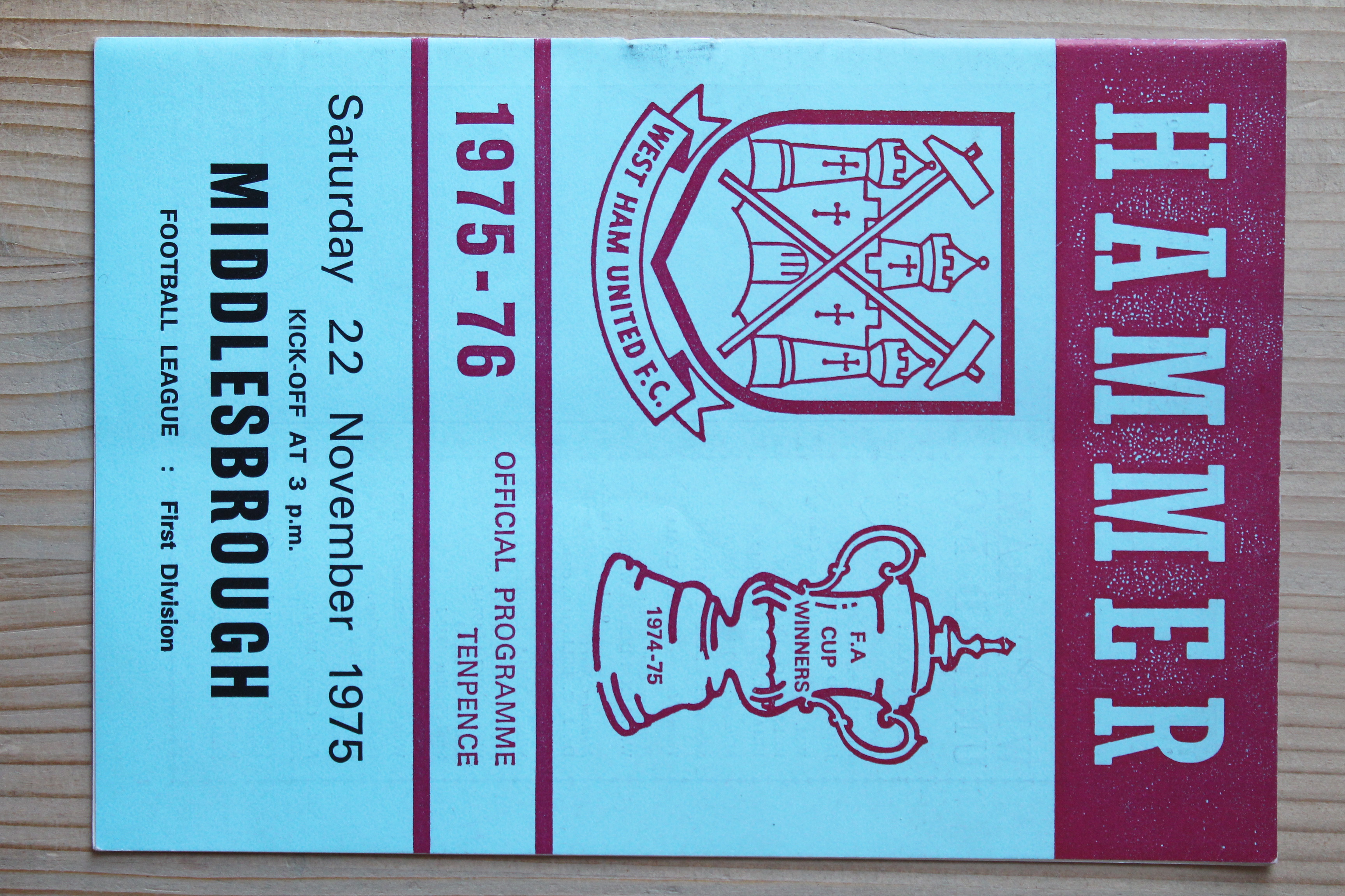 West Ham United FC v Middlesbrough FC