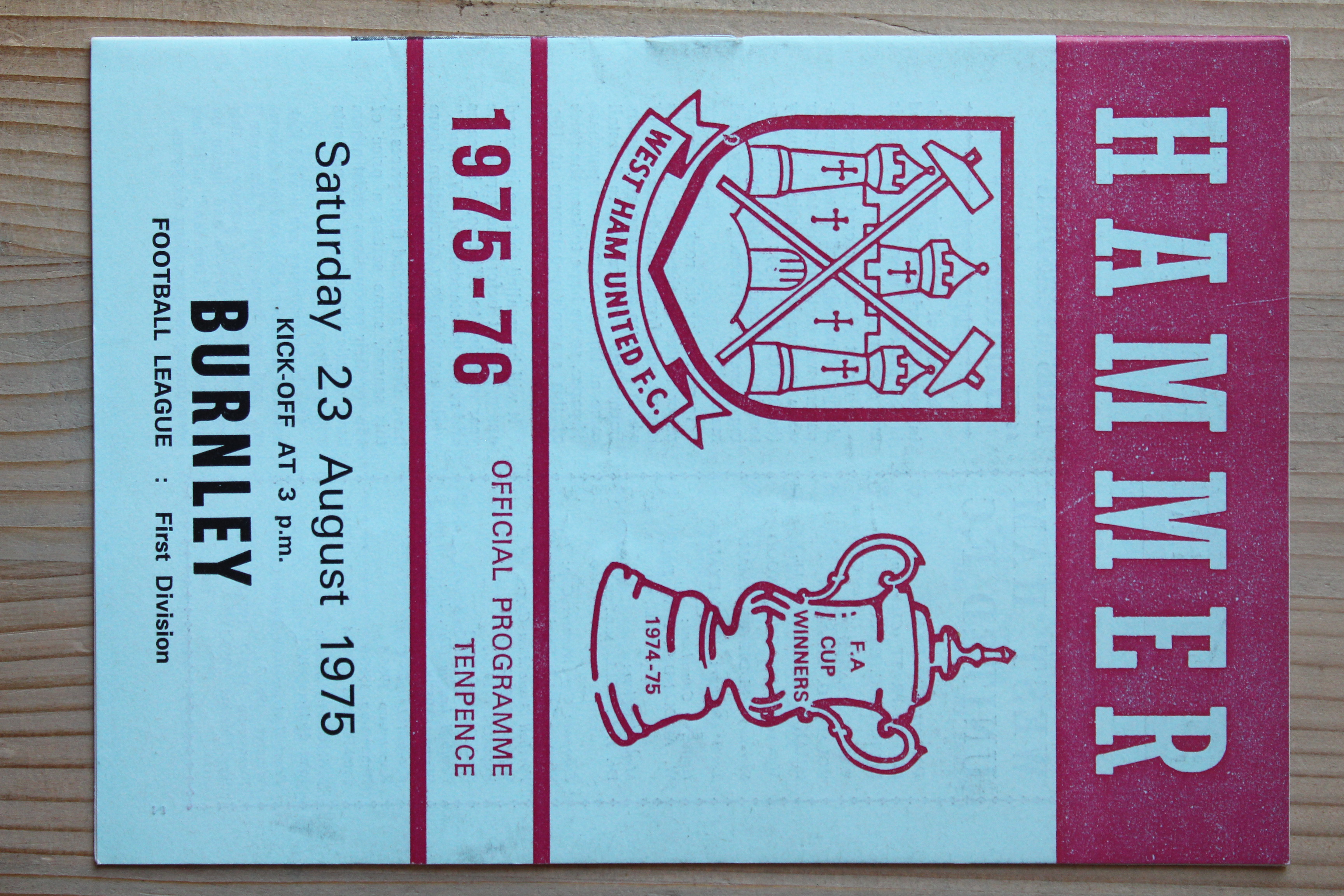 West Ham United FC v Burnley FC