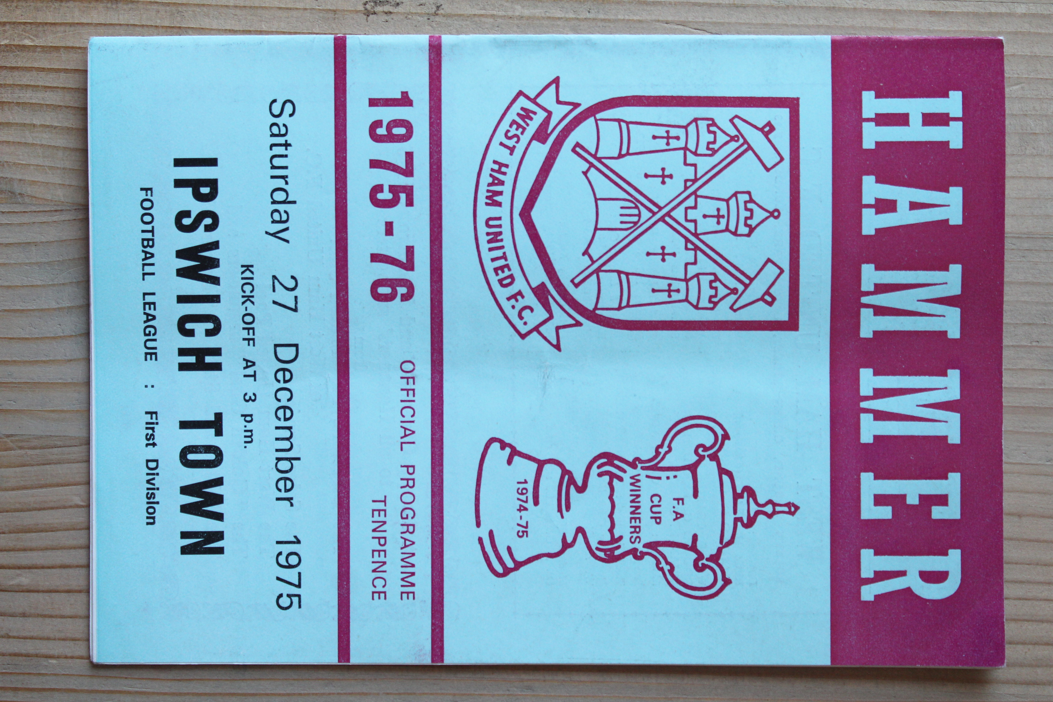 West Ham United FC v Ipswich Town FC