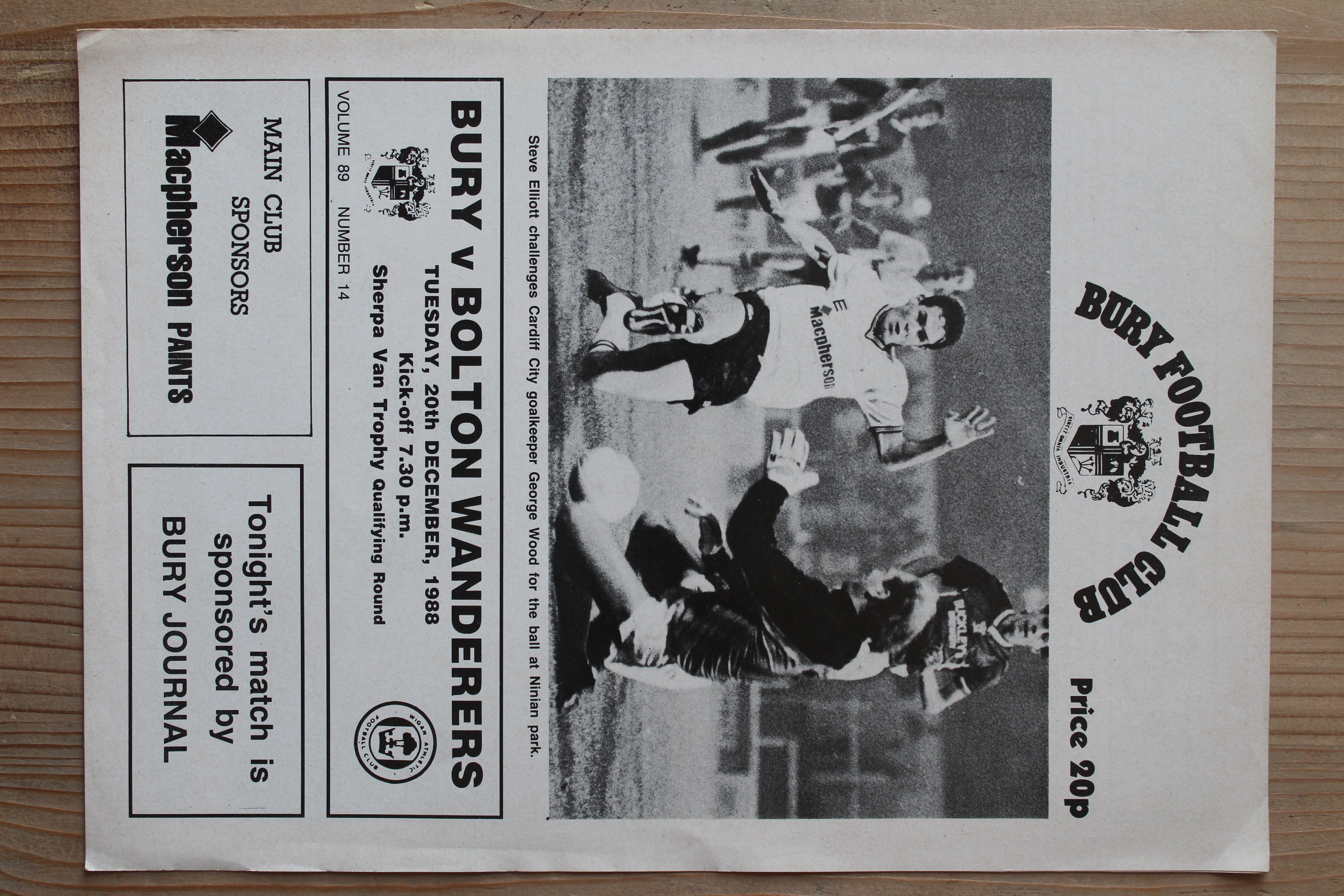 Bury FC v Walsall FC