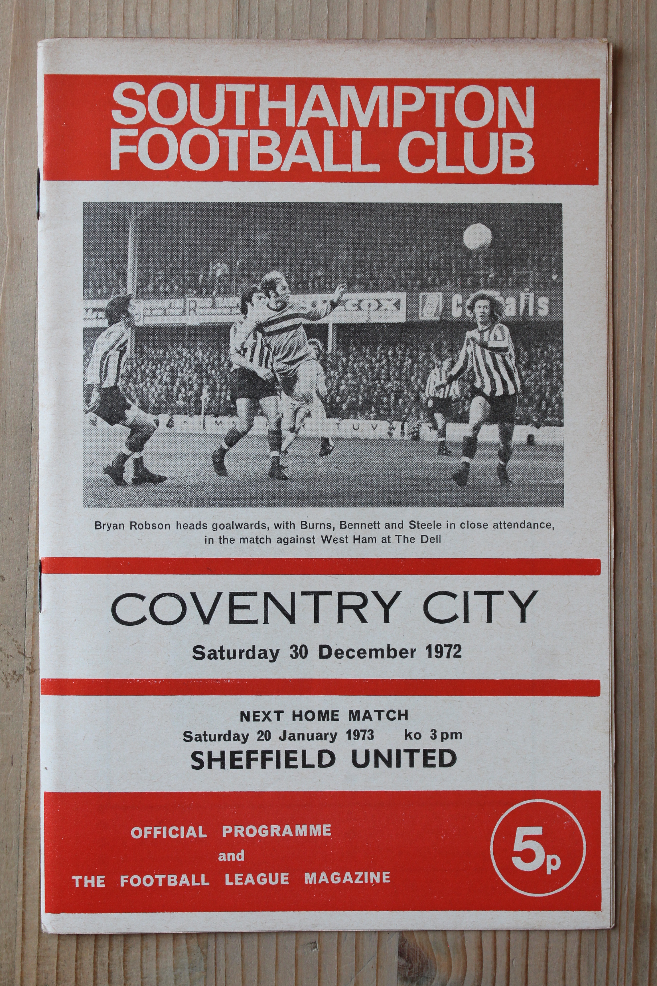 Southampton FC v Coventry City FC