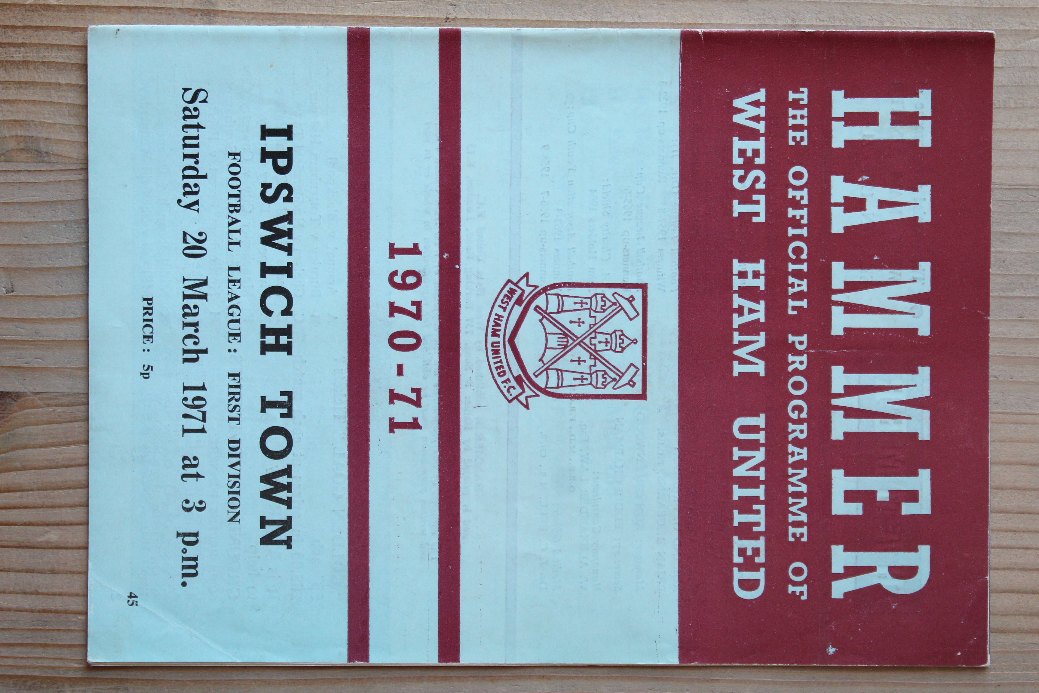 West Ham United FC v Ipswich Town FC