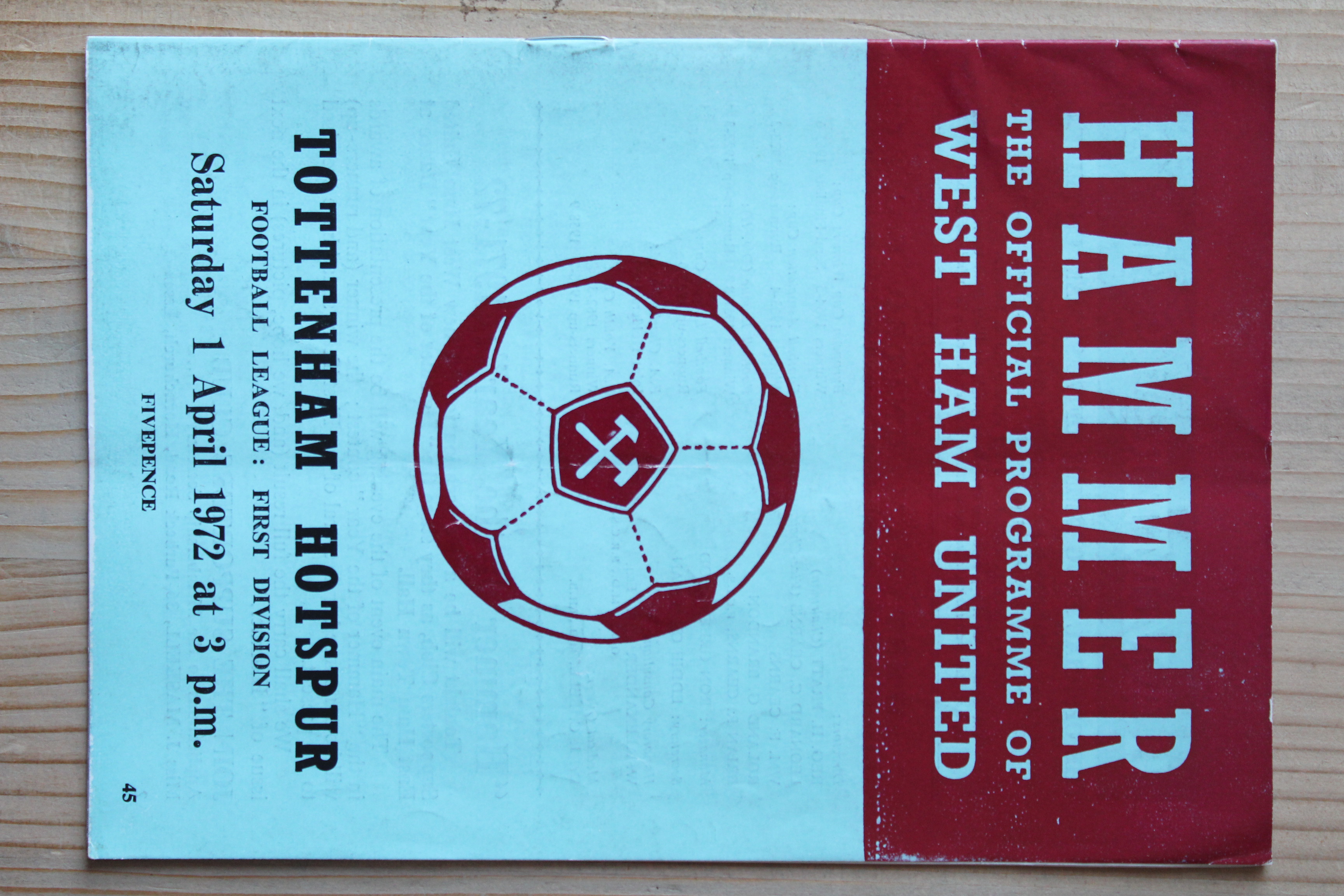 West Ham United FC v Tottenham Hotspur FC