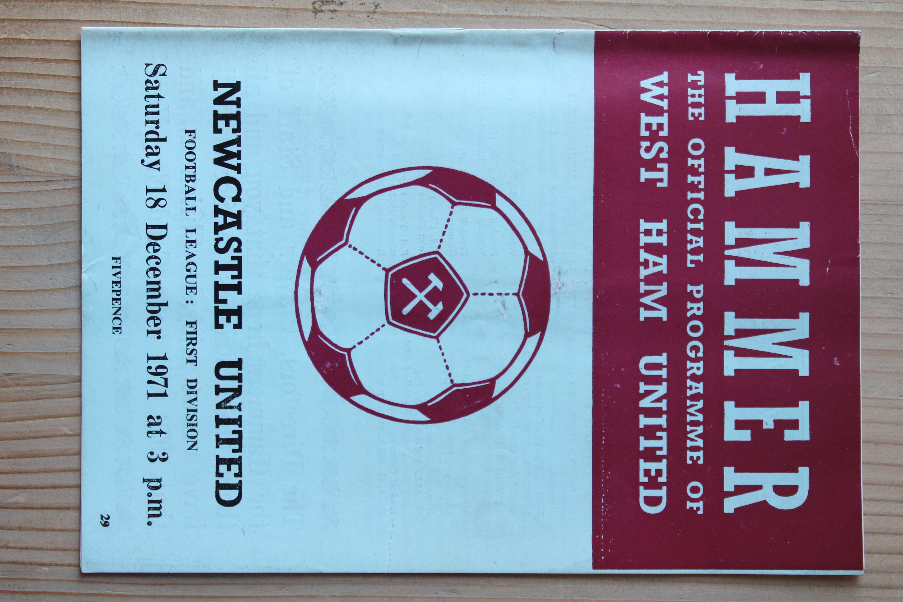 West Ham United FC v Newcastle United FC