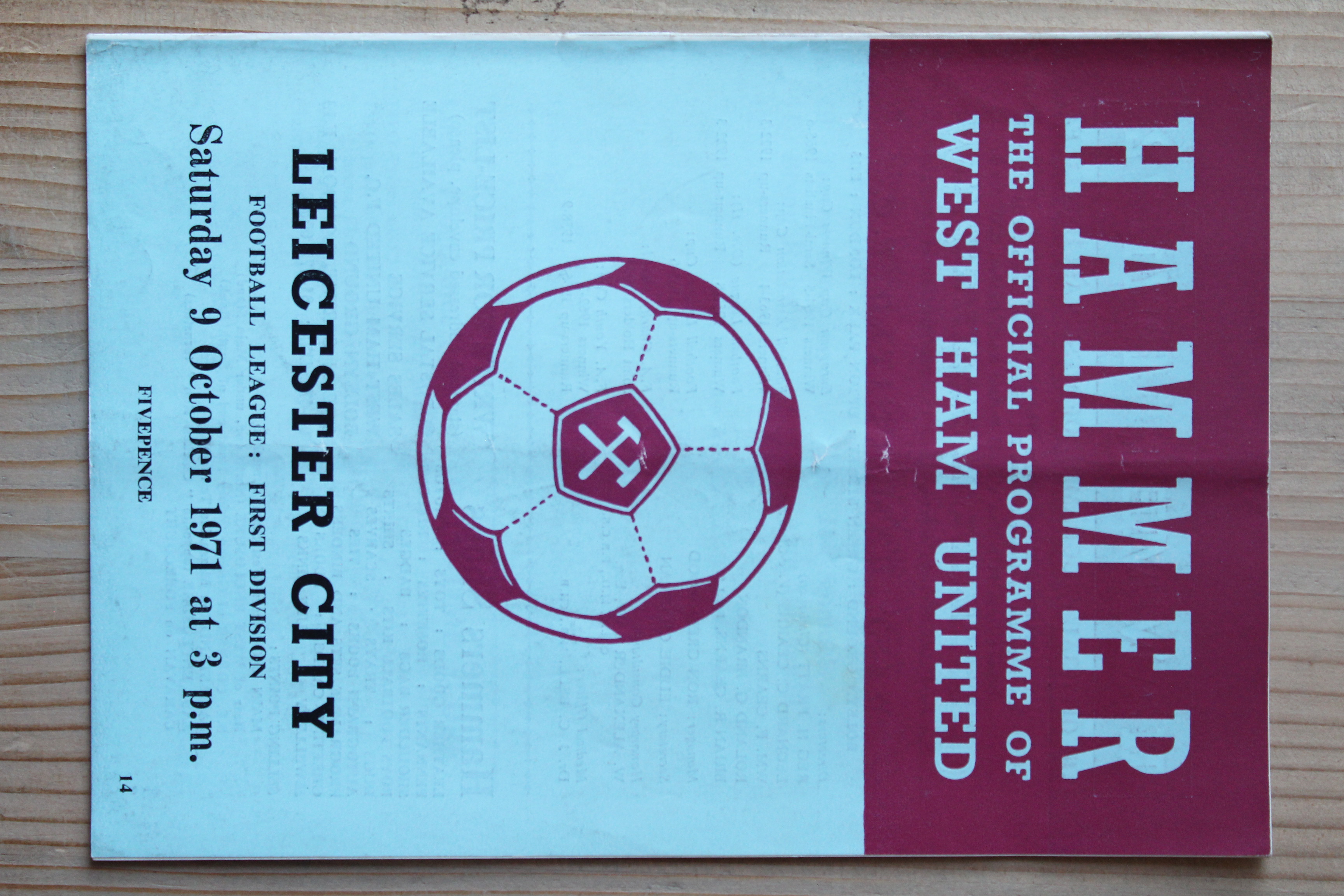 West Ham United FC v Leicester City FC