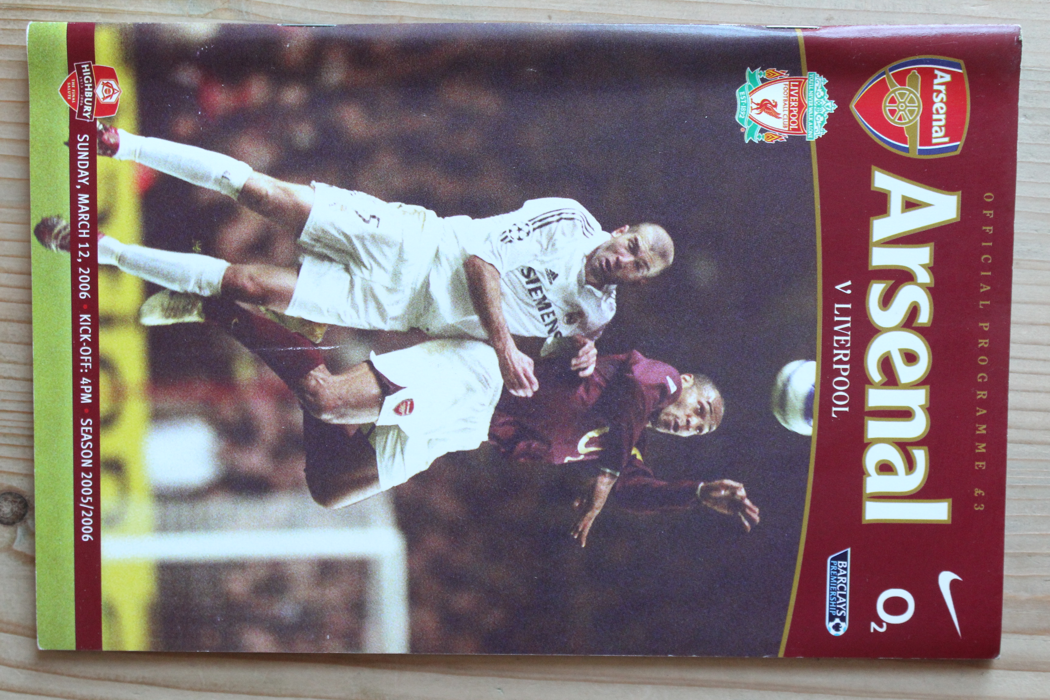 Arsenal FC v Liverpool FC