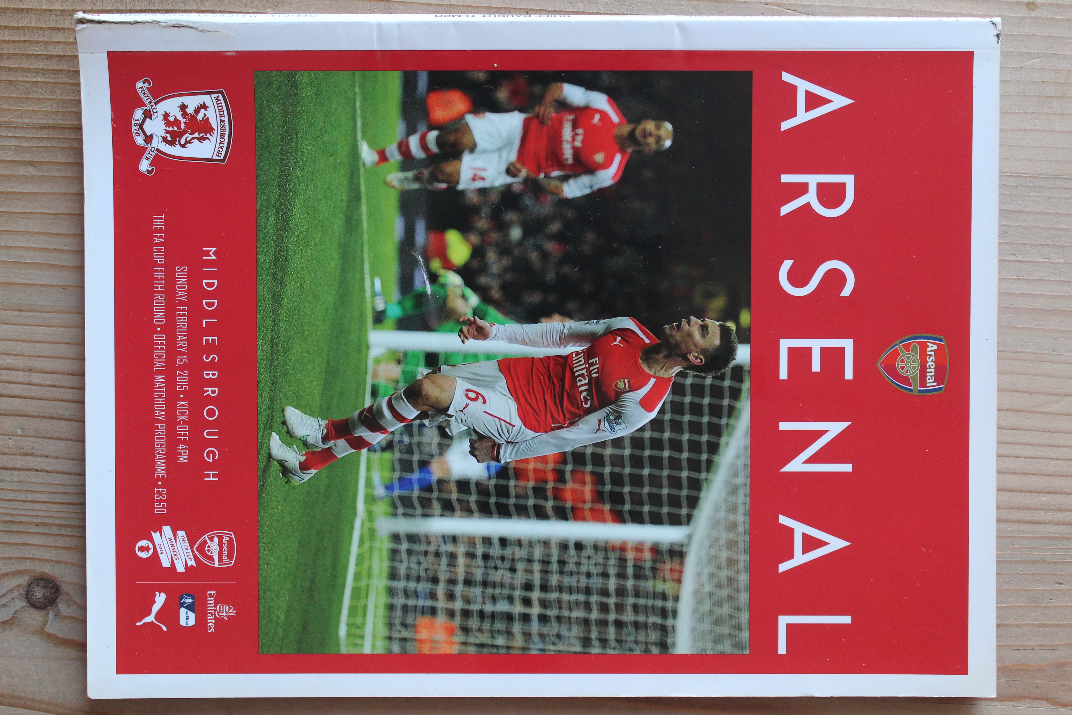 Arsenal FC v Middlesbrough FC