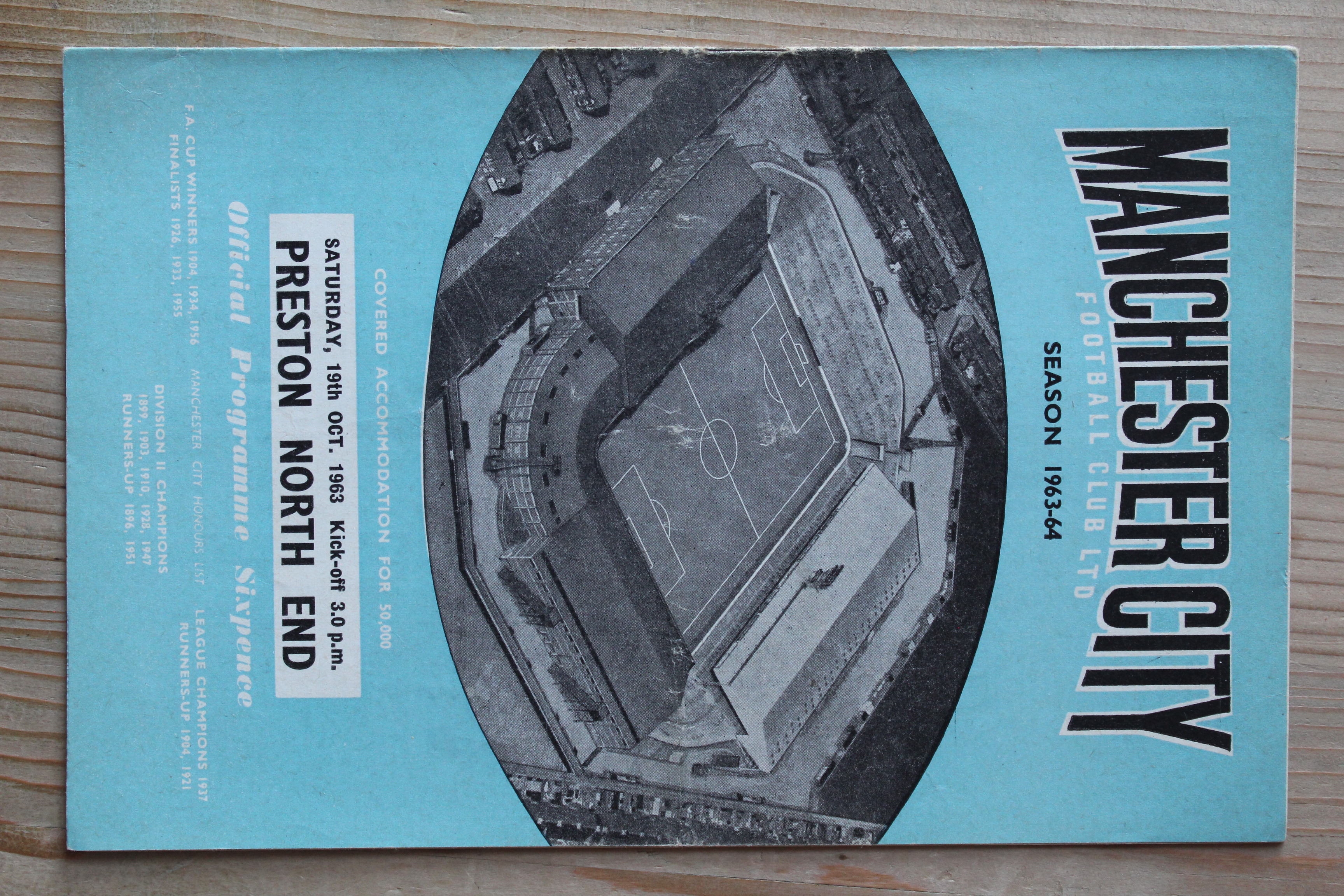 Manchester City FC v Preston North End FC