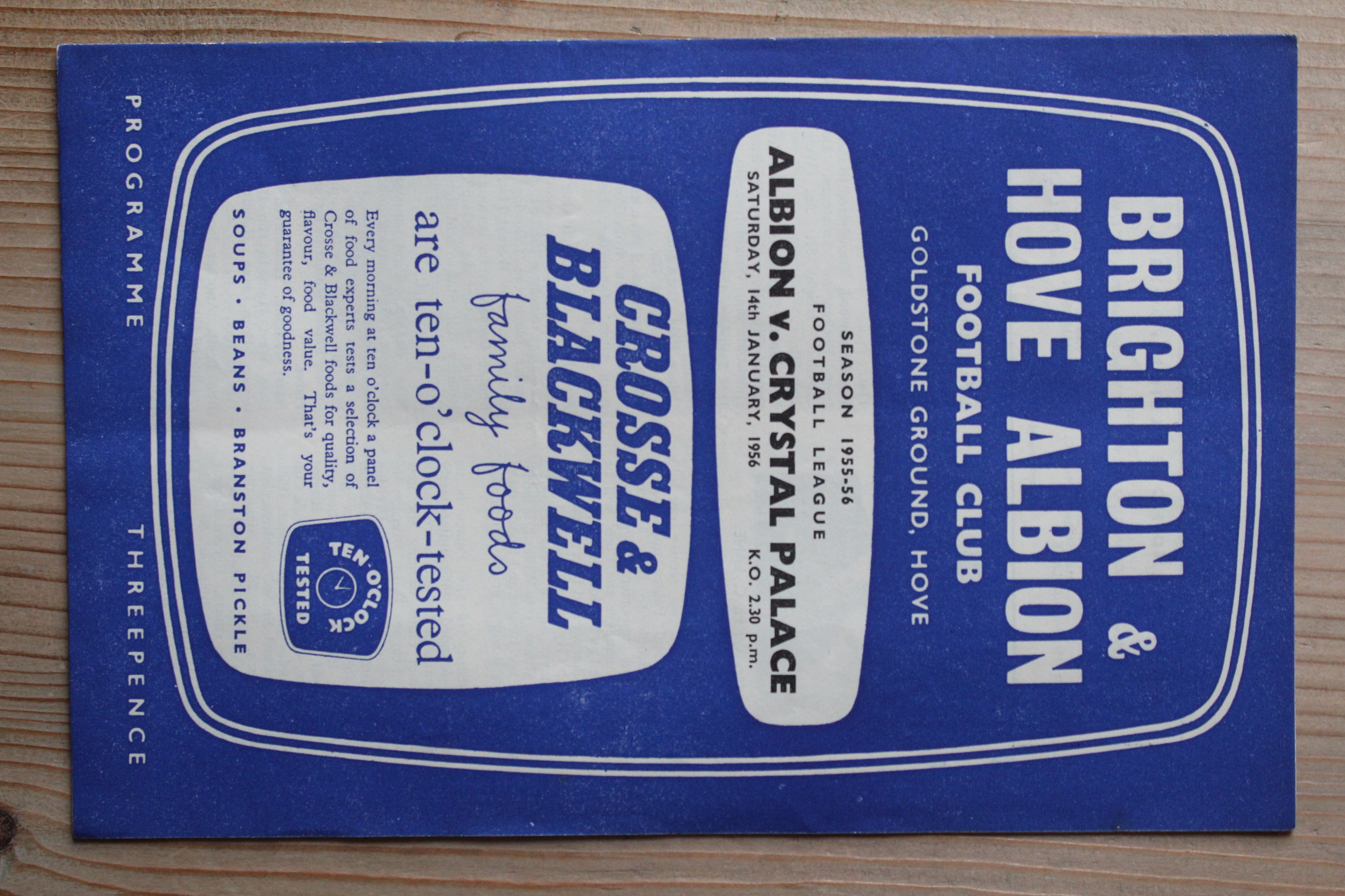 Brighton & Hove Albion FC v Crystal Palace FC