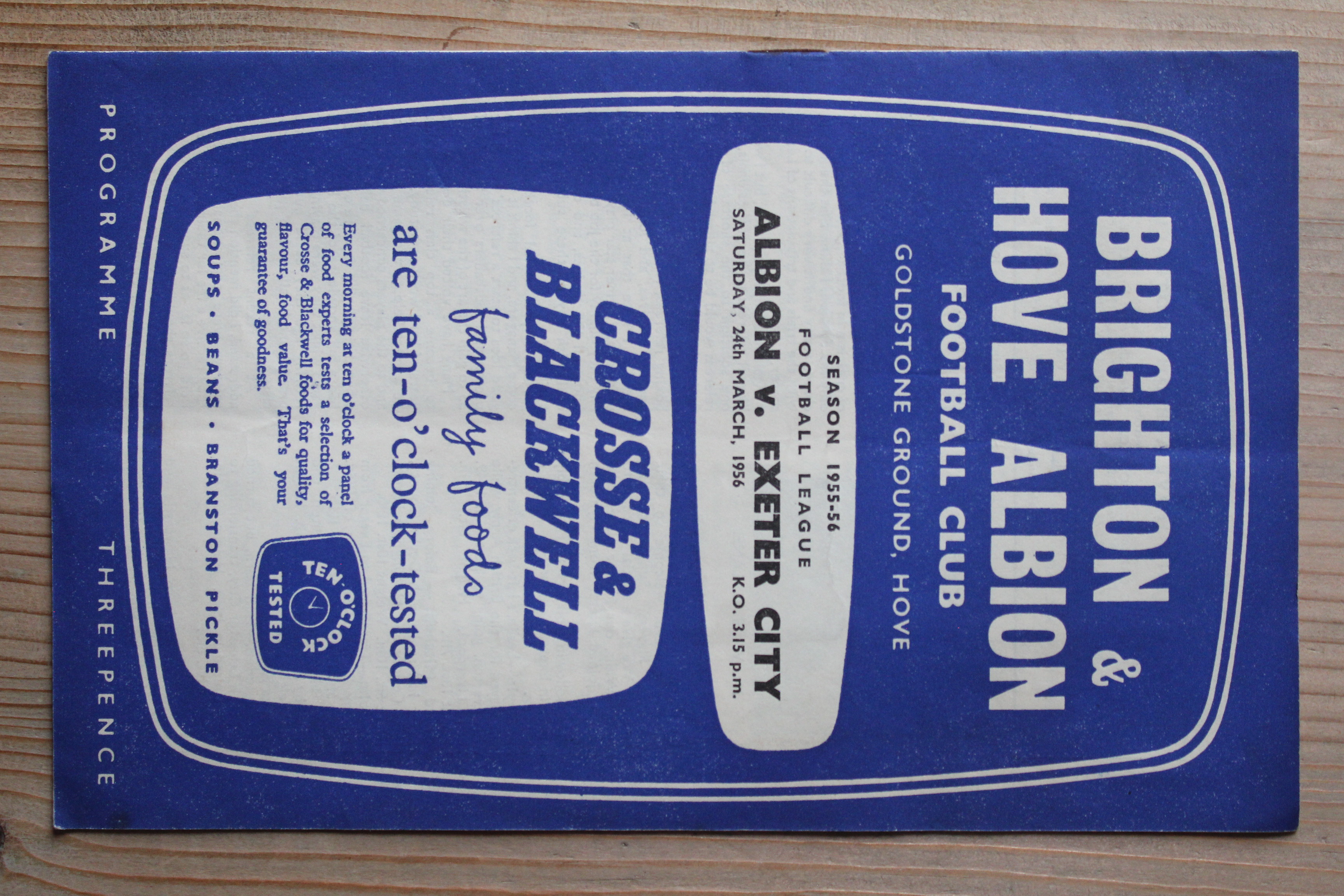 Brighton & Hove Albion FC v Exeter City FC
