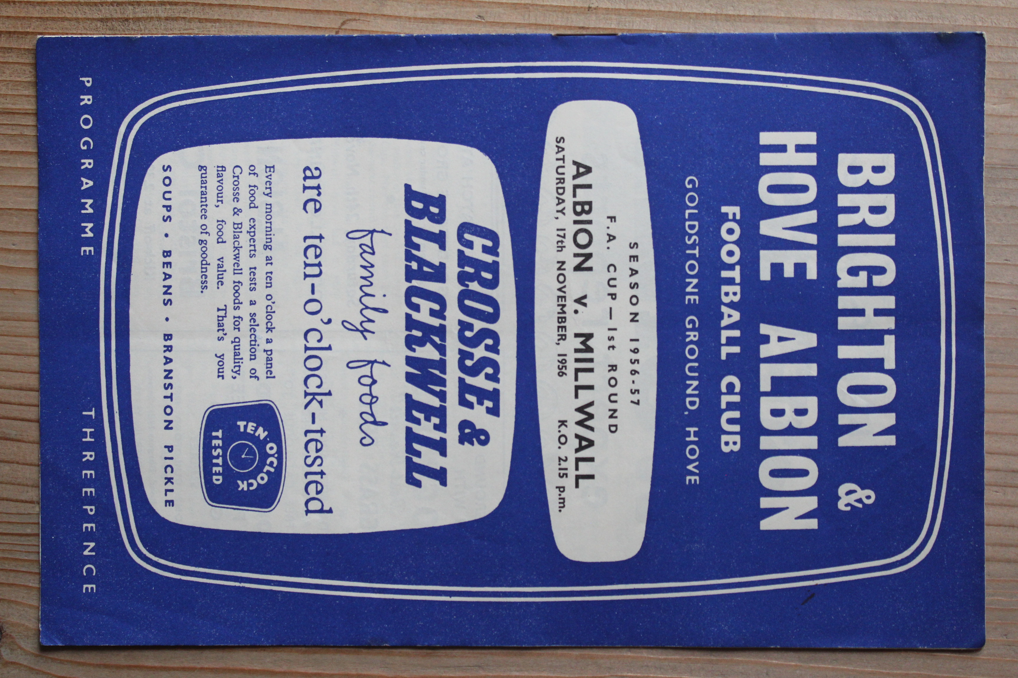 Brighton & Hove Albion FC v Millwall FC