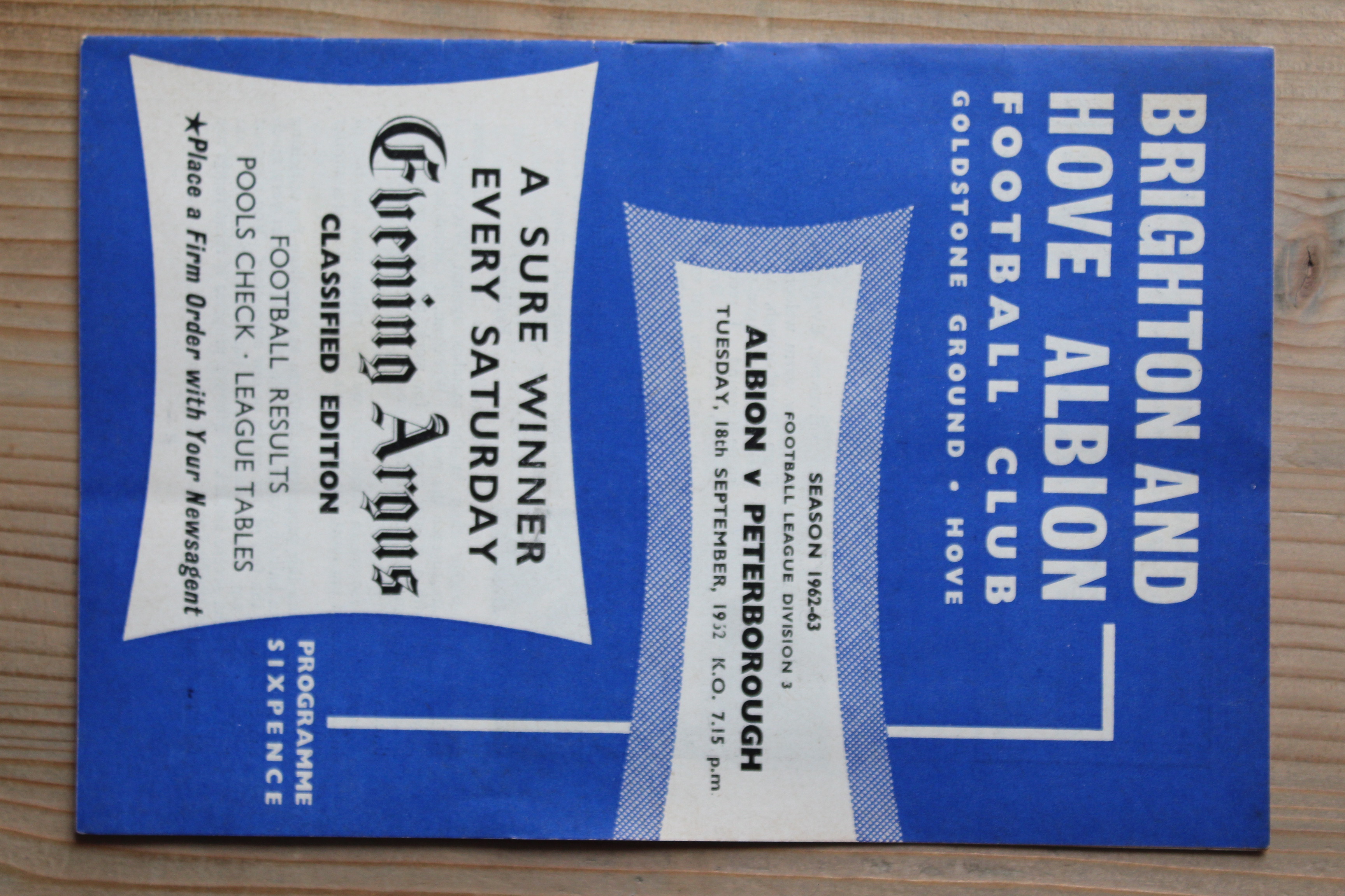 Brighton & Hove Albion FC v Peterborough United FC